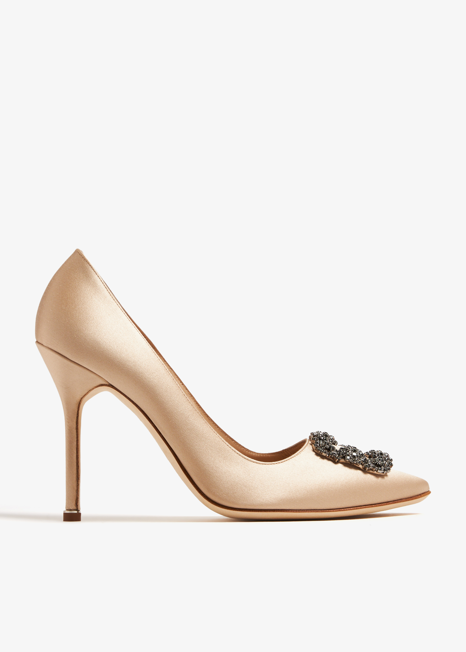 

Hangisi satin pumps, Beige