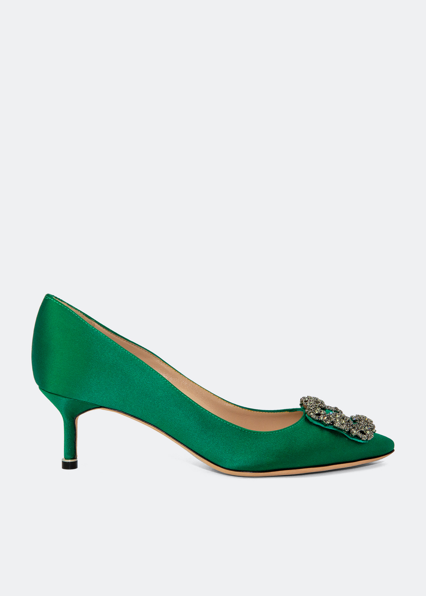 

Hangisi satin pumps, Green