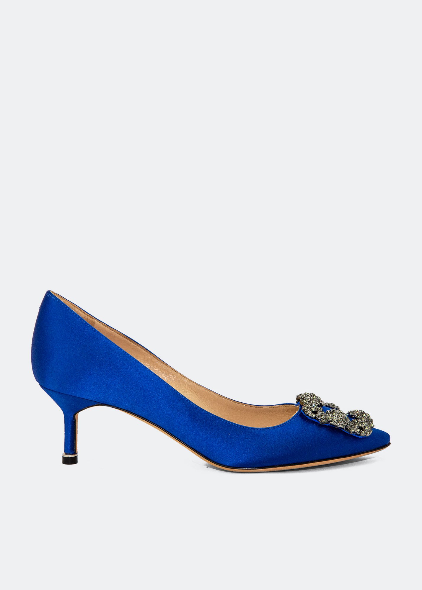 

Hangisi satin pumps, Blue