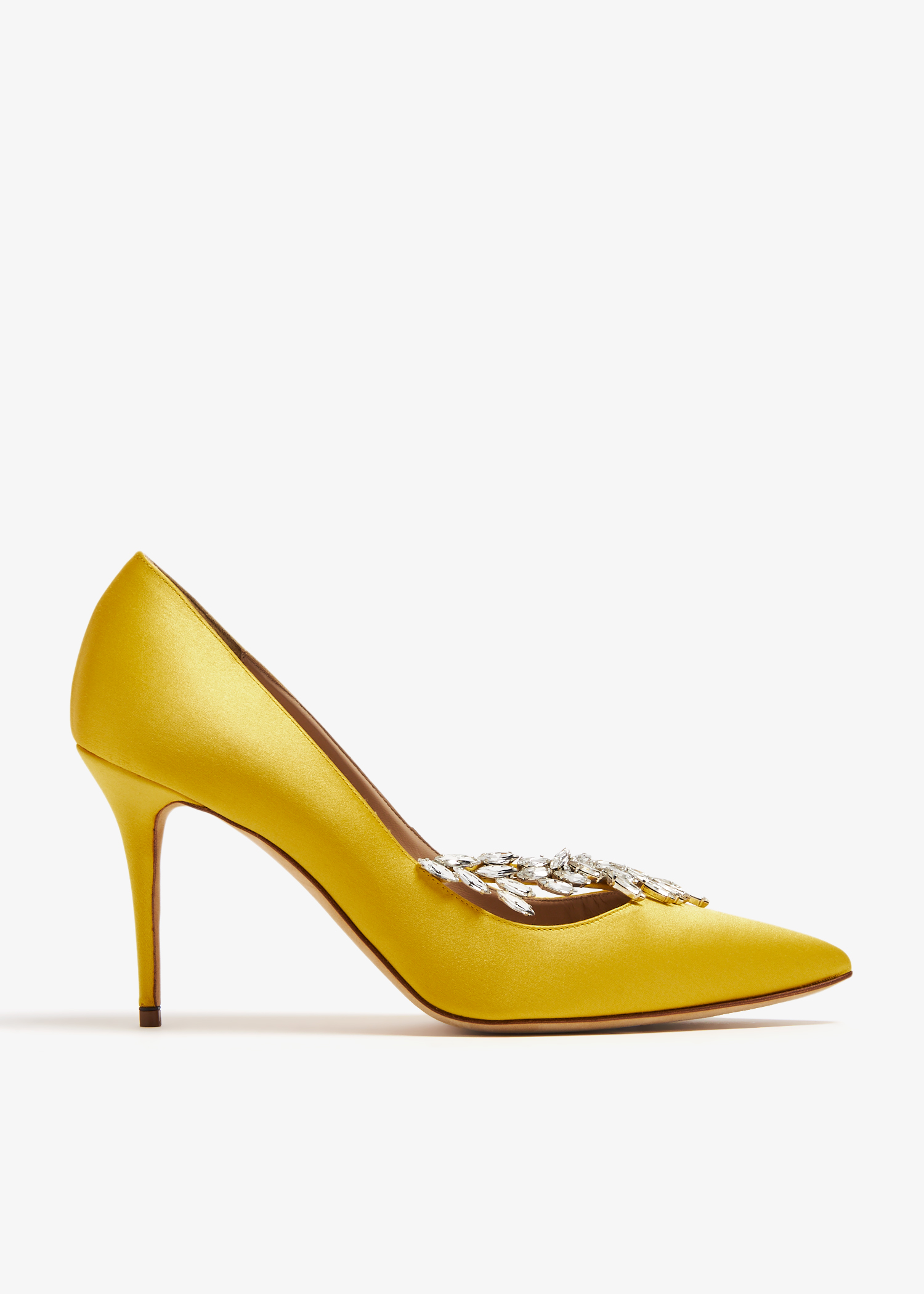 

Nadira satin pumps, Yellow