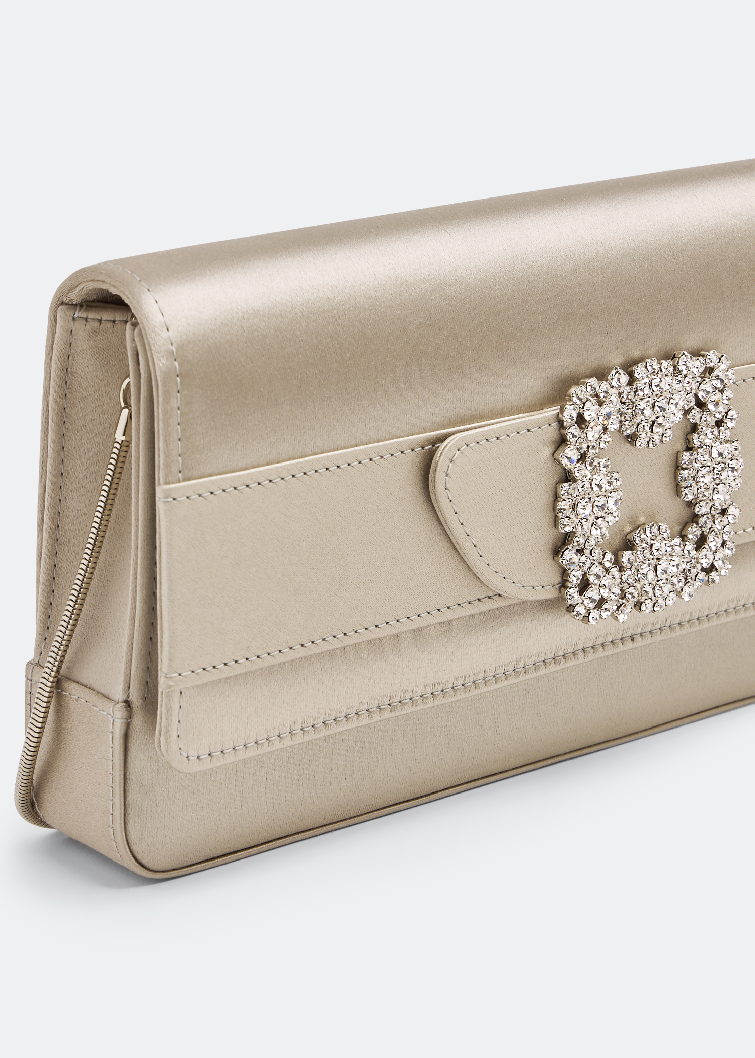 

Gothisi satin clutch, Grey