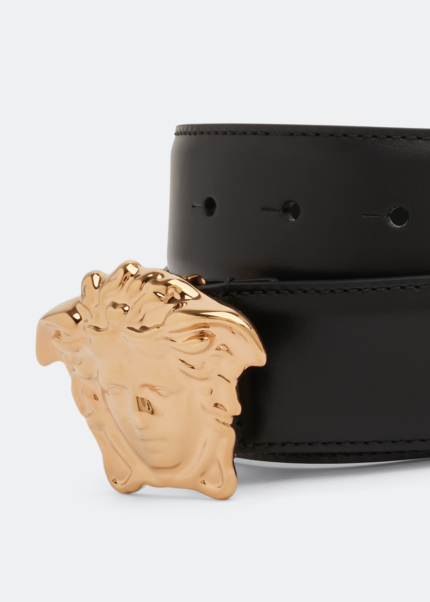 

La Medusa leather belt, Black