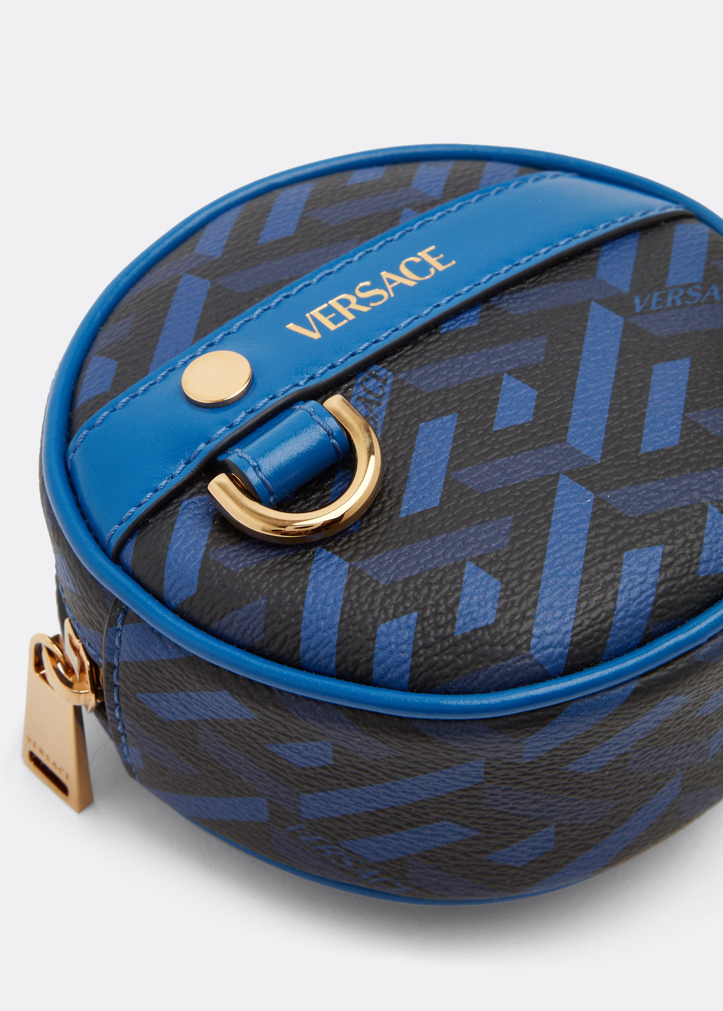 

La Greca signature round modular pouch, Prints