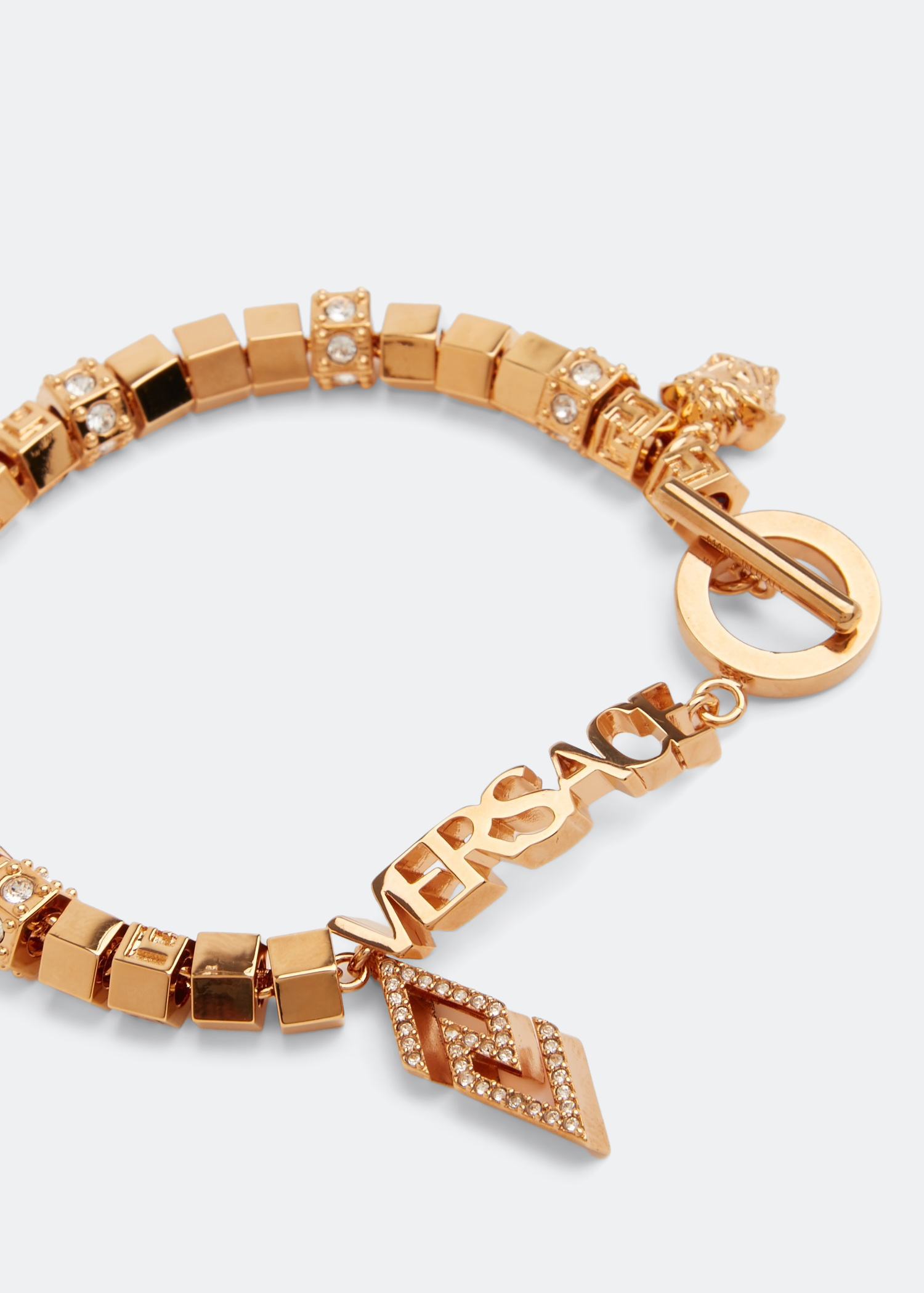 

Greca charm bracelet, Gold