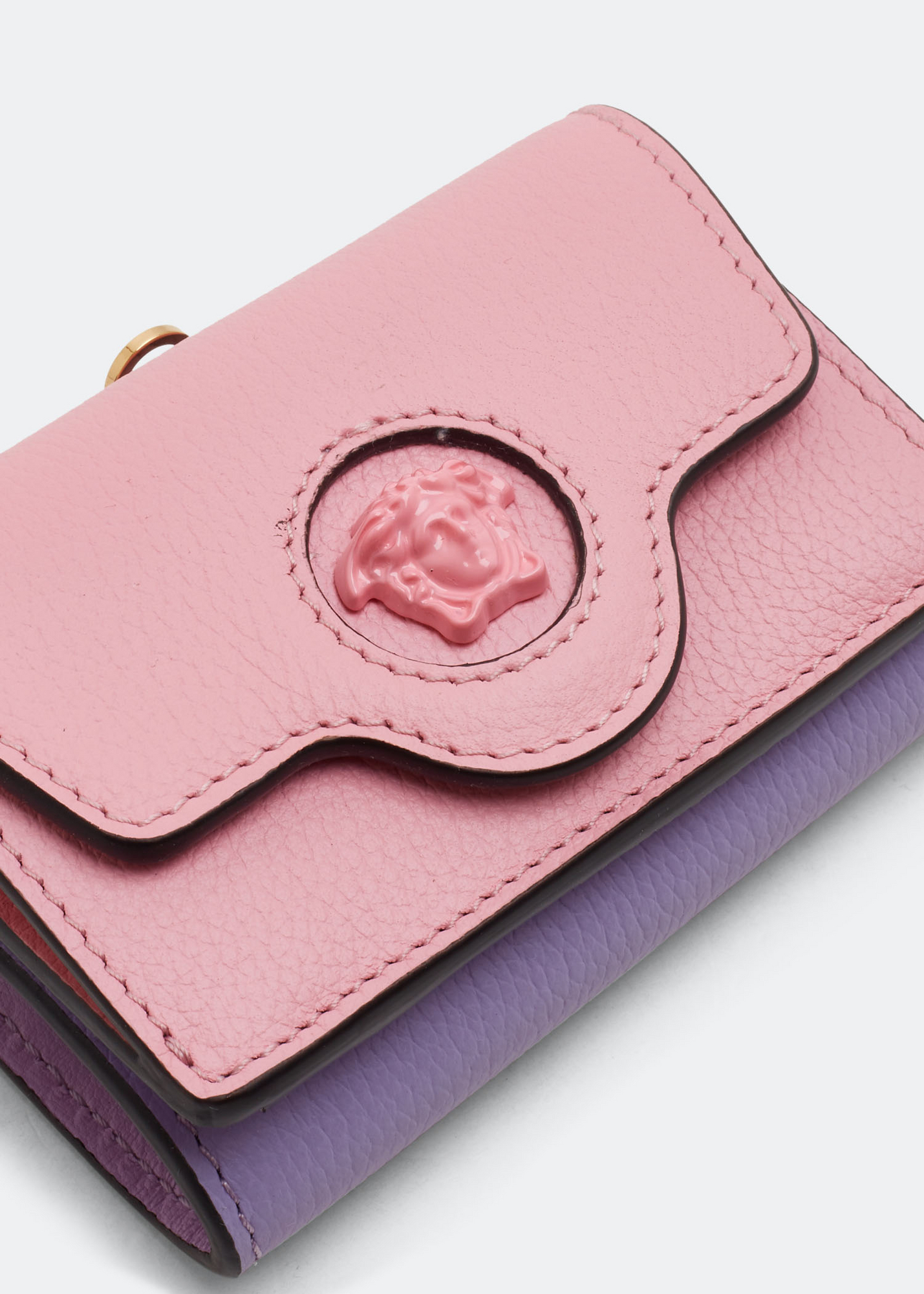 

La Medusa tri-fold chain wallet, Pink