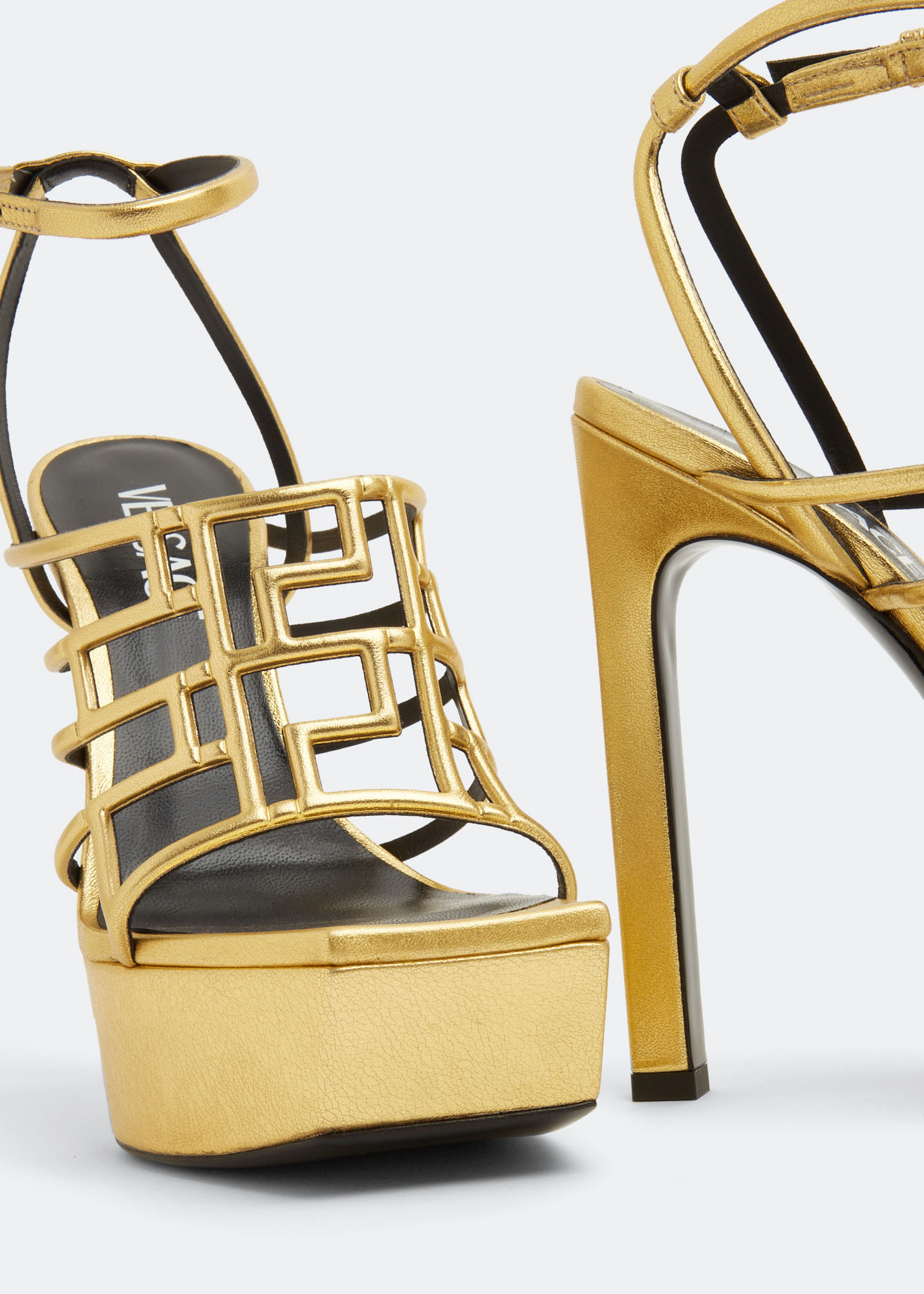 

Greca Cage sandals, Gold