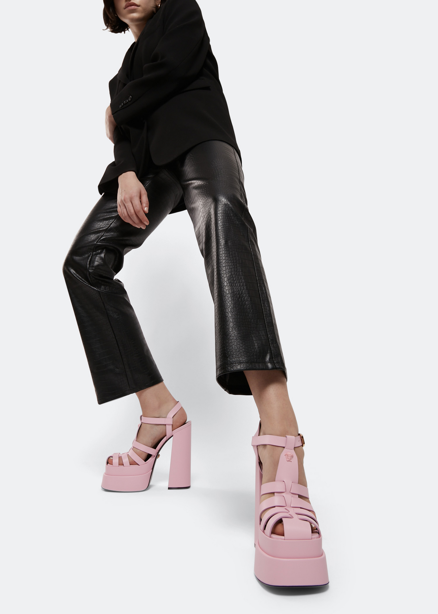 

La Medusa platform sandals, Pink