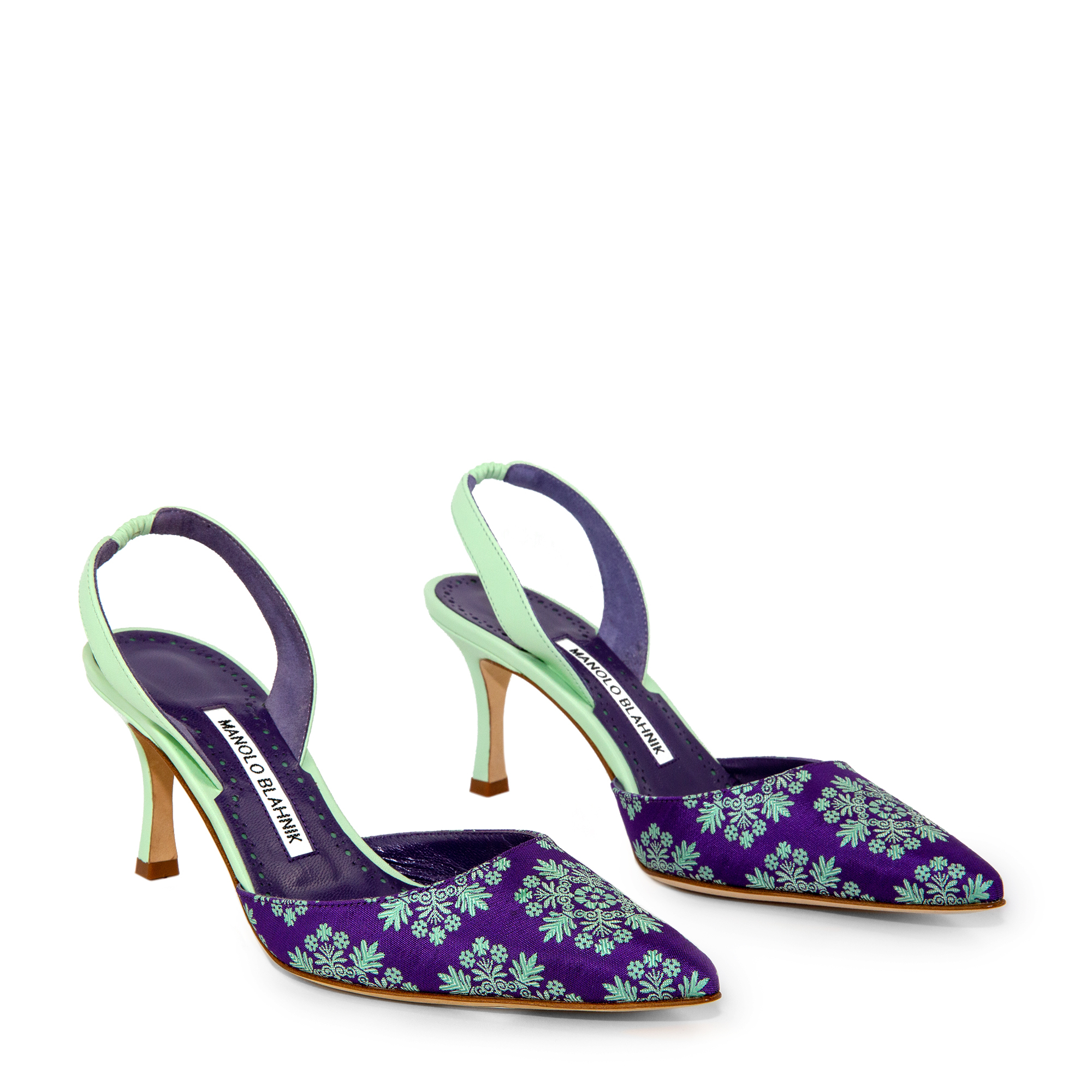 

Carolyne brocade slingback pumps, Purple