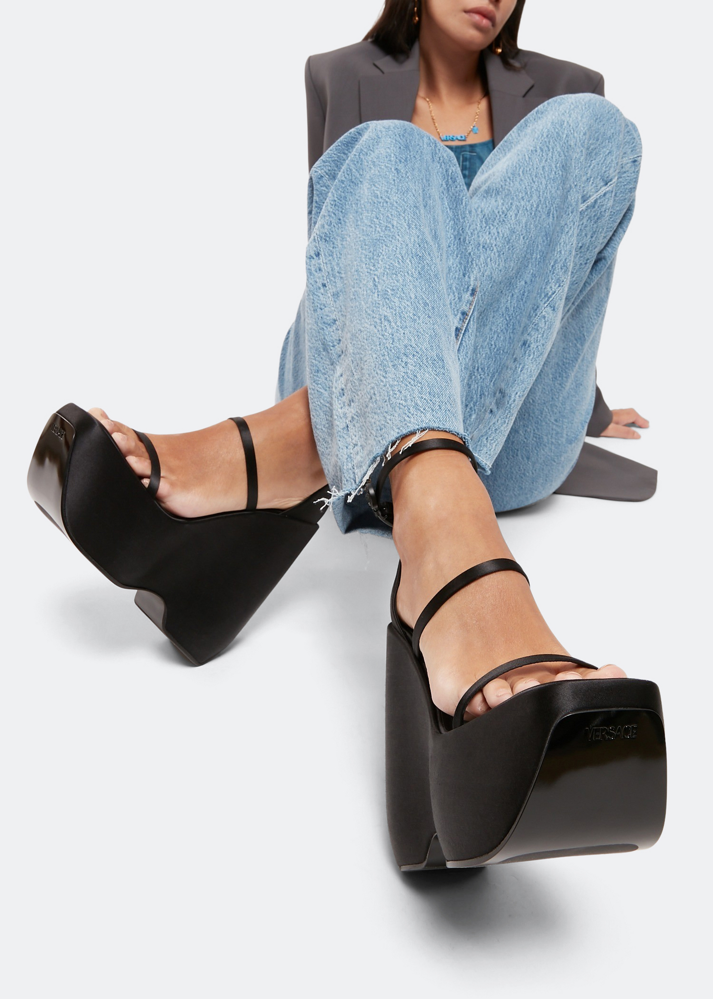 

Triplatform sandals, Black