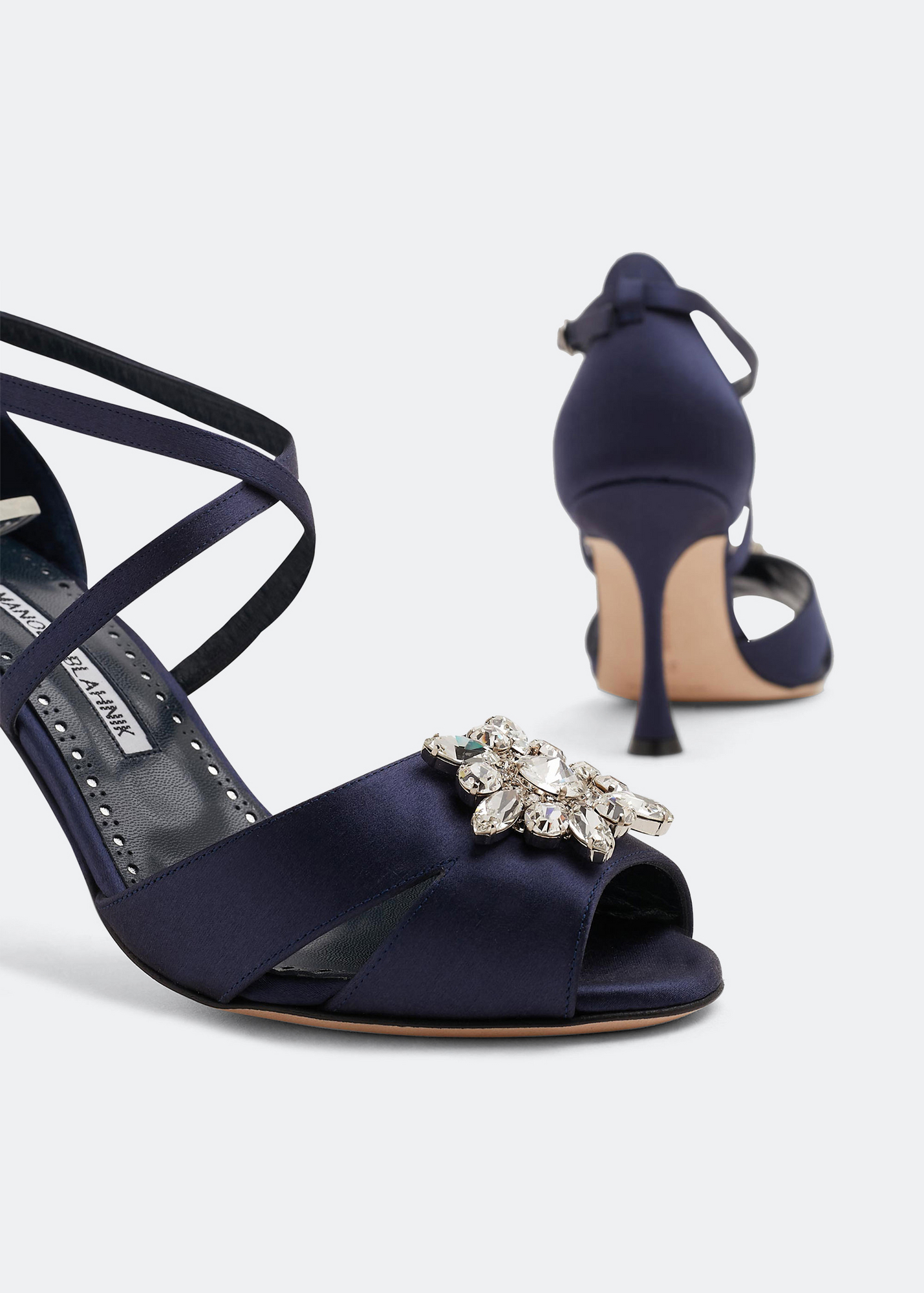 

Danna satin sandals, Blue