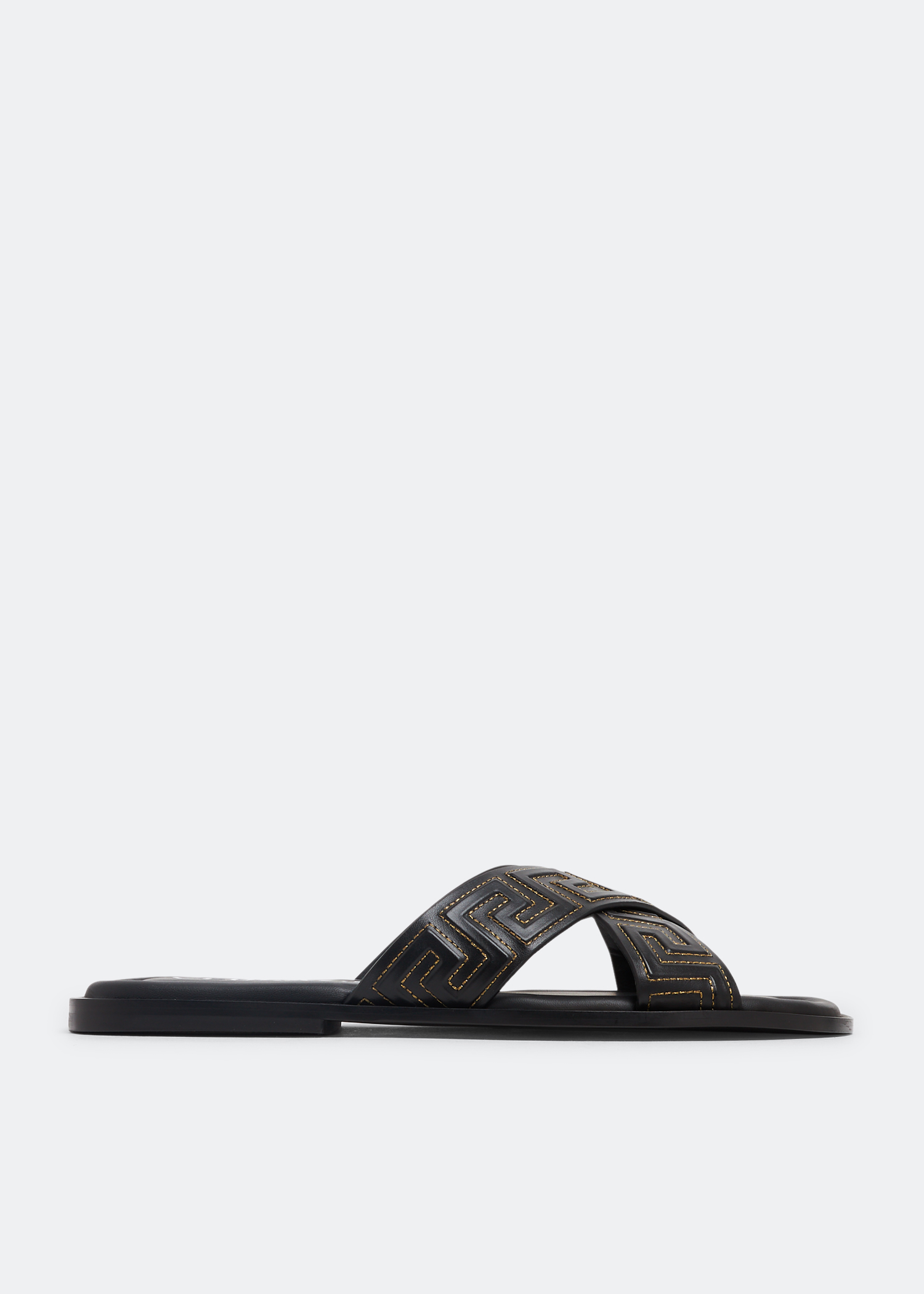 

Greca sandals, Black