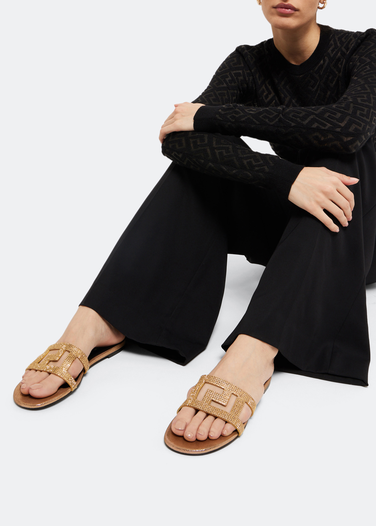 

Greca Maze sandals, Gold