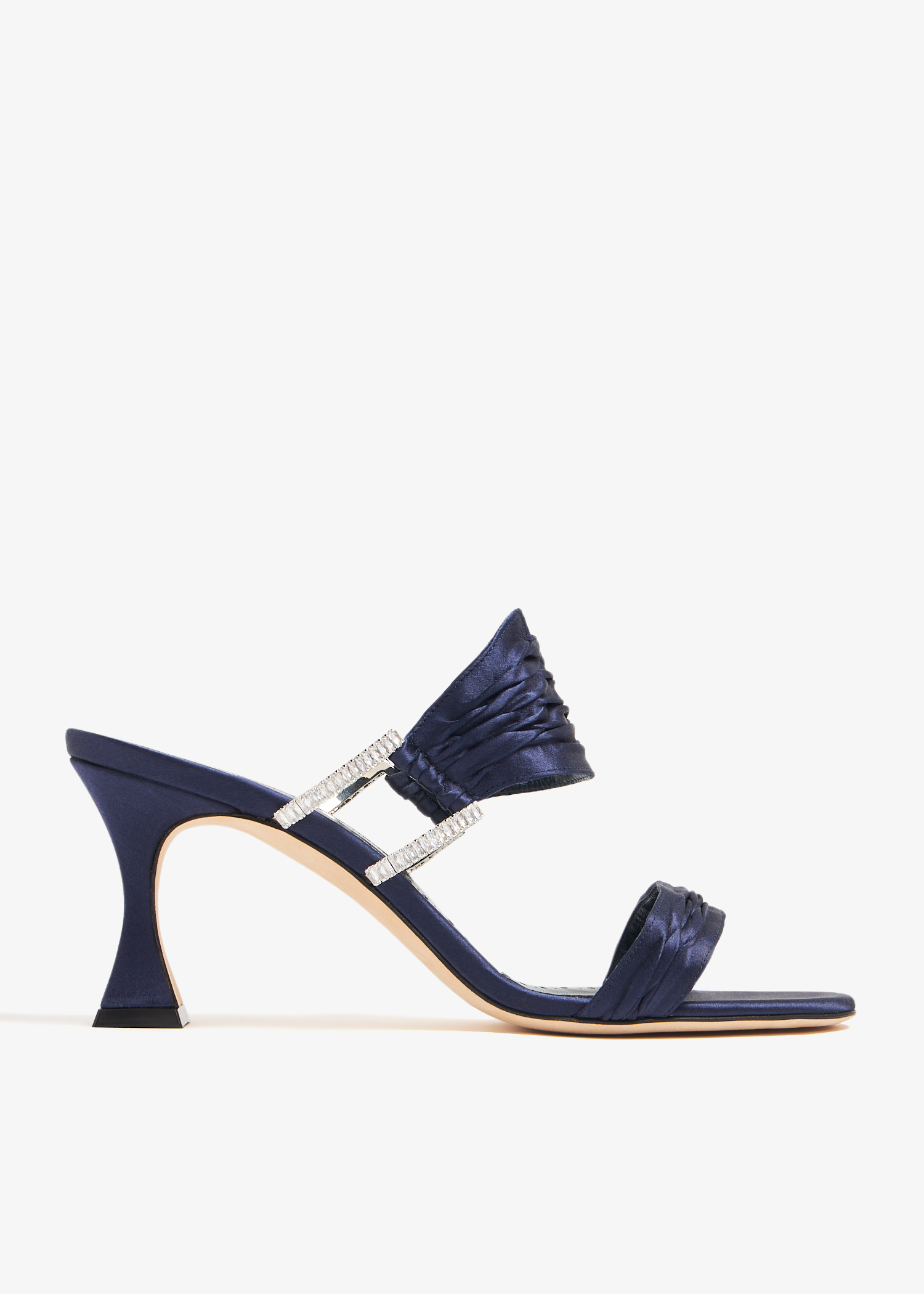 

Chinap satin sandals, Blue