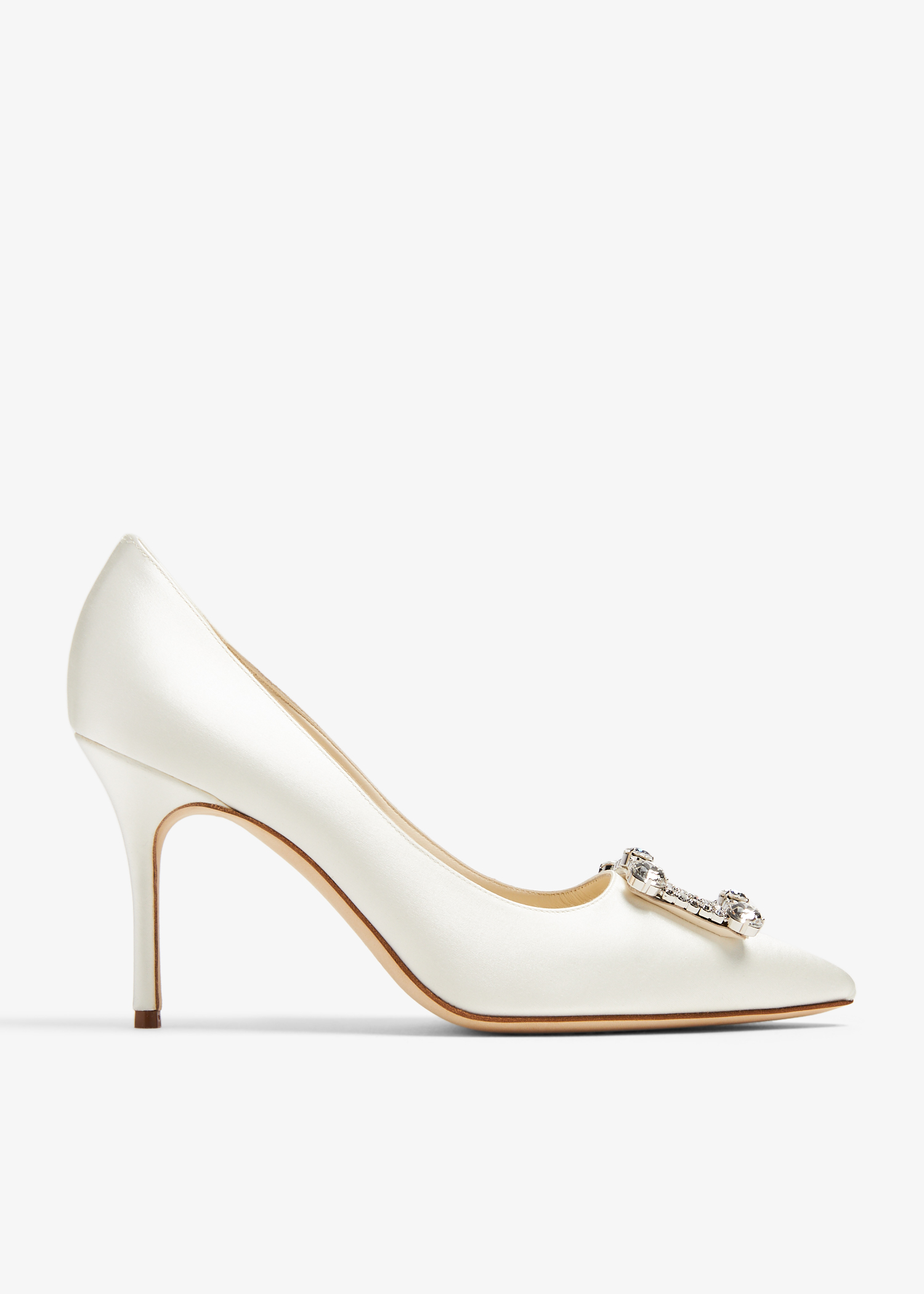 

Vitala satin pumps, White