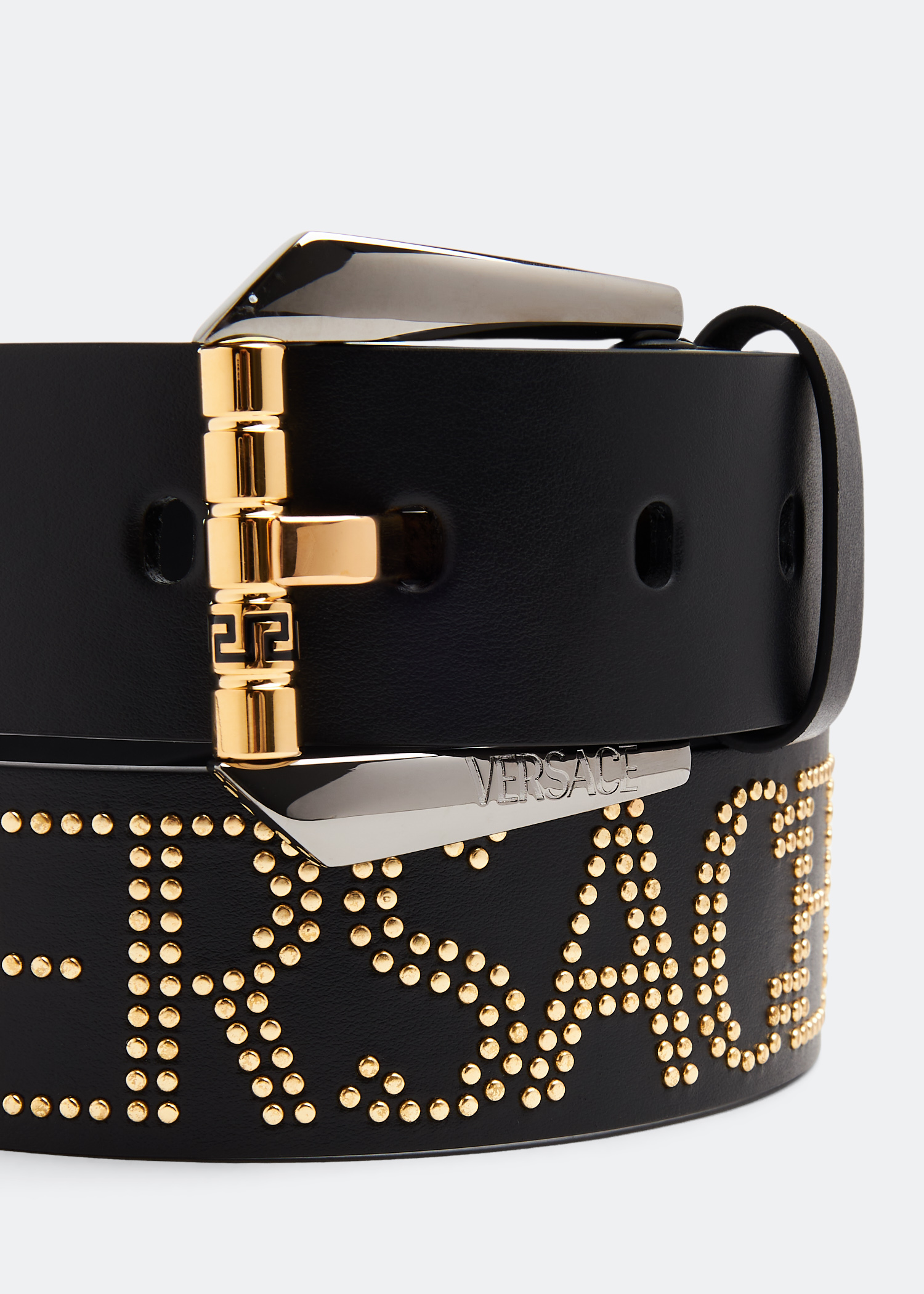 

Studded Versace Allover belt, Black