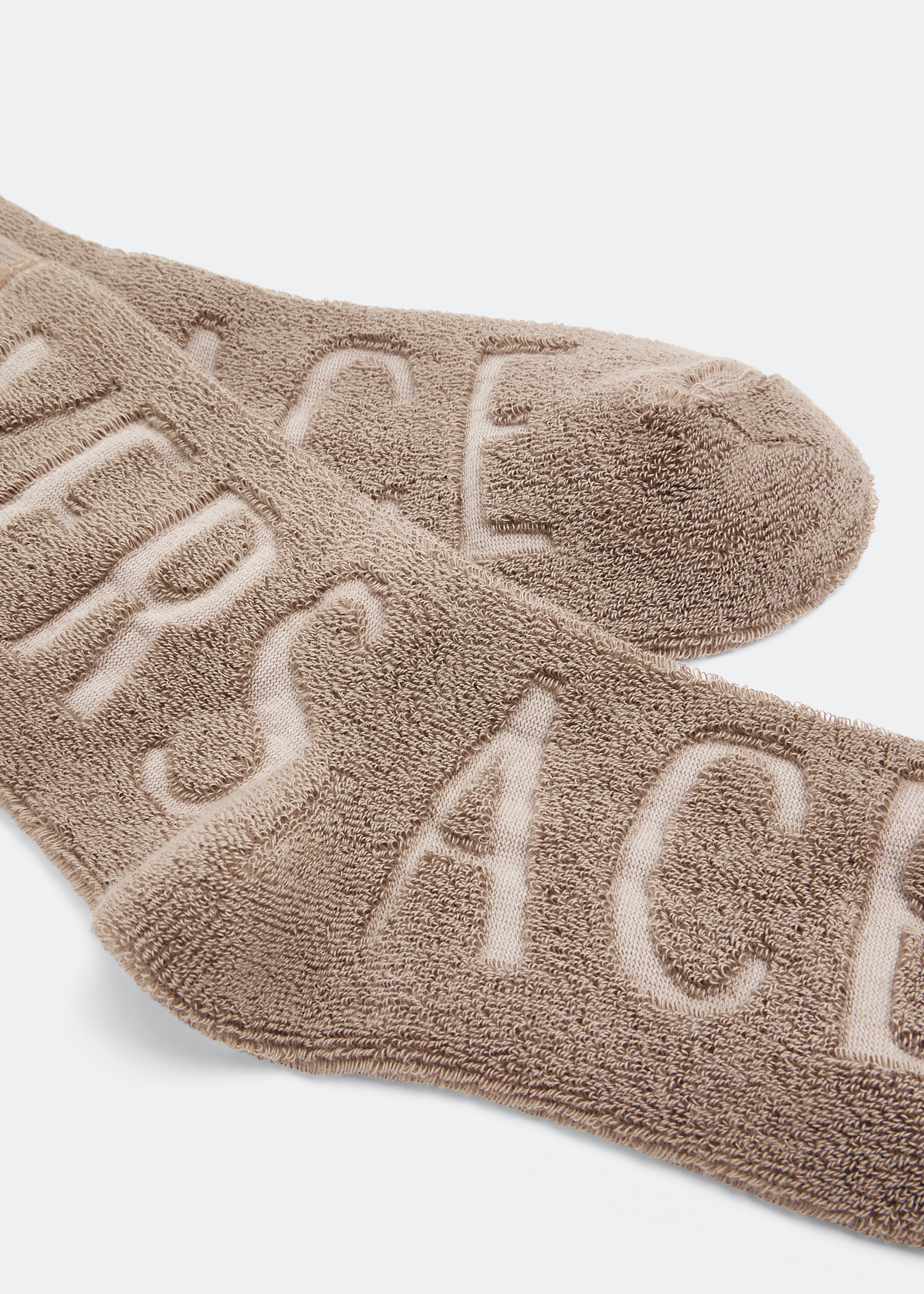 

Logo socks, Beige