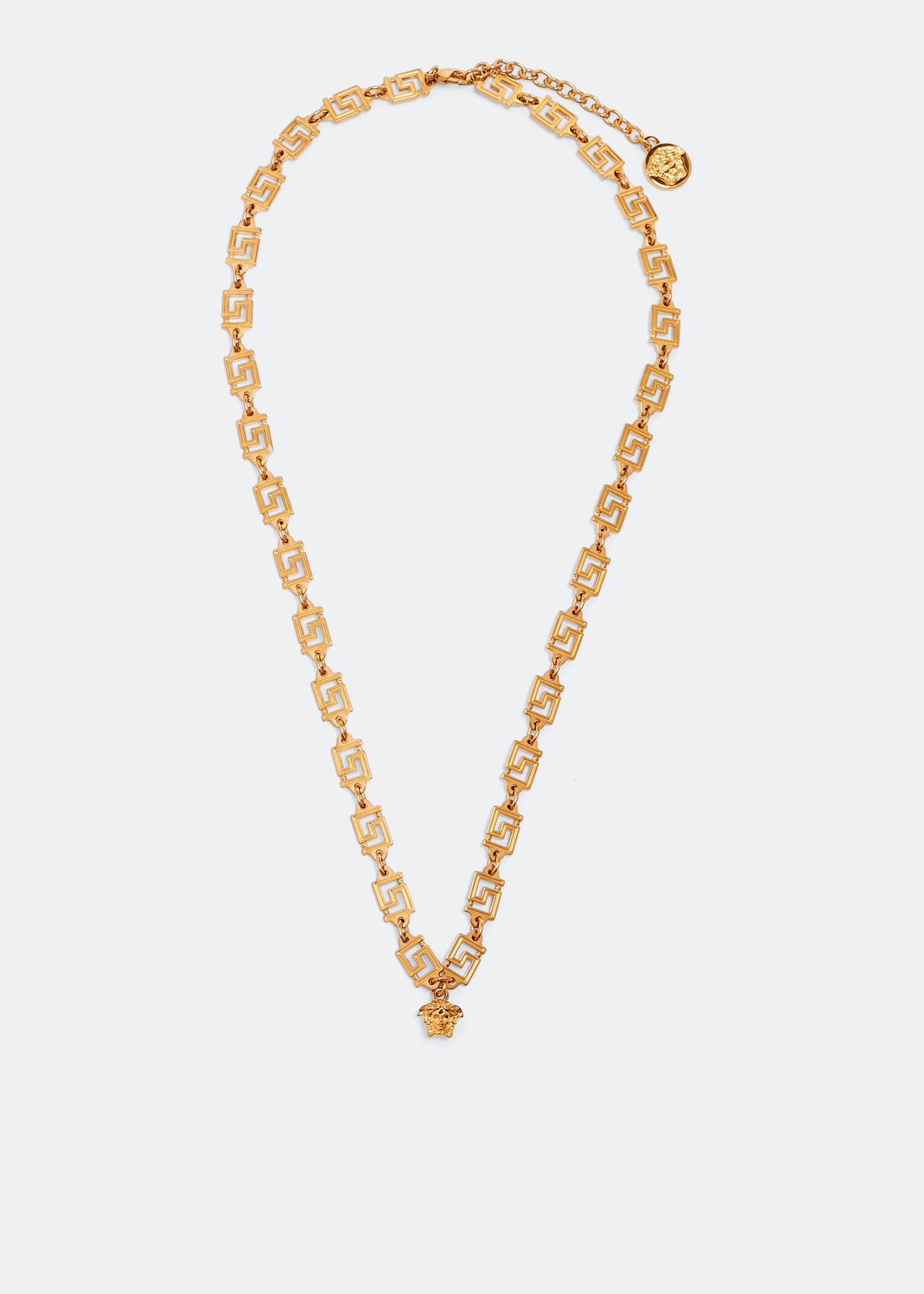 

Medusa Greca necklace, Gold