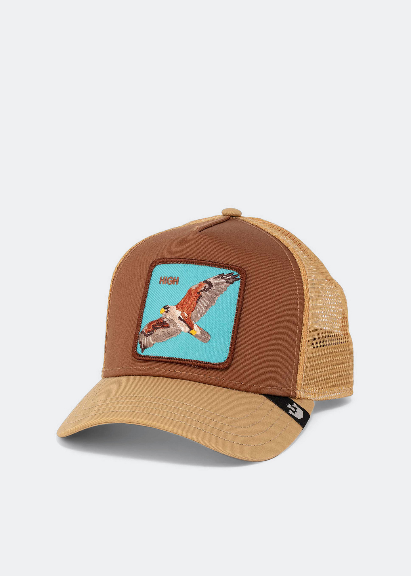 

High trucker cap, Brown