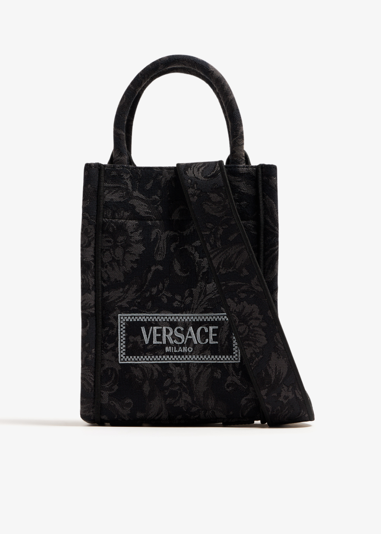 

Barocco Athena mini tote bag, Black