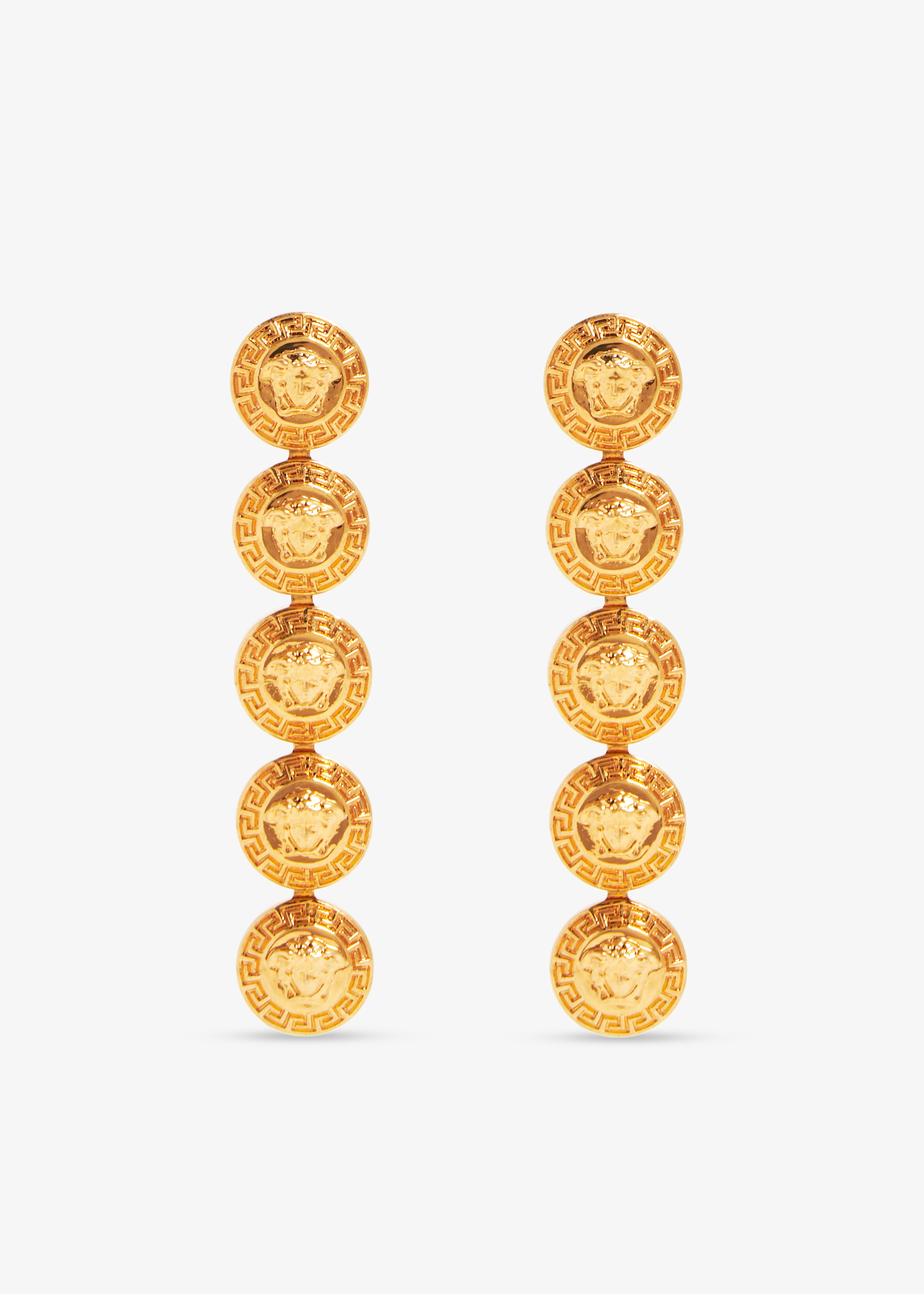 

Tribute Medusa drop earrings, Gold