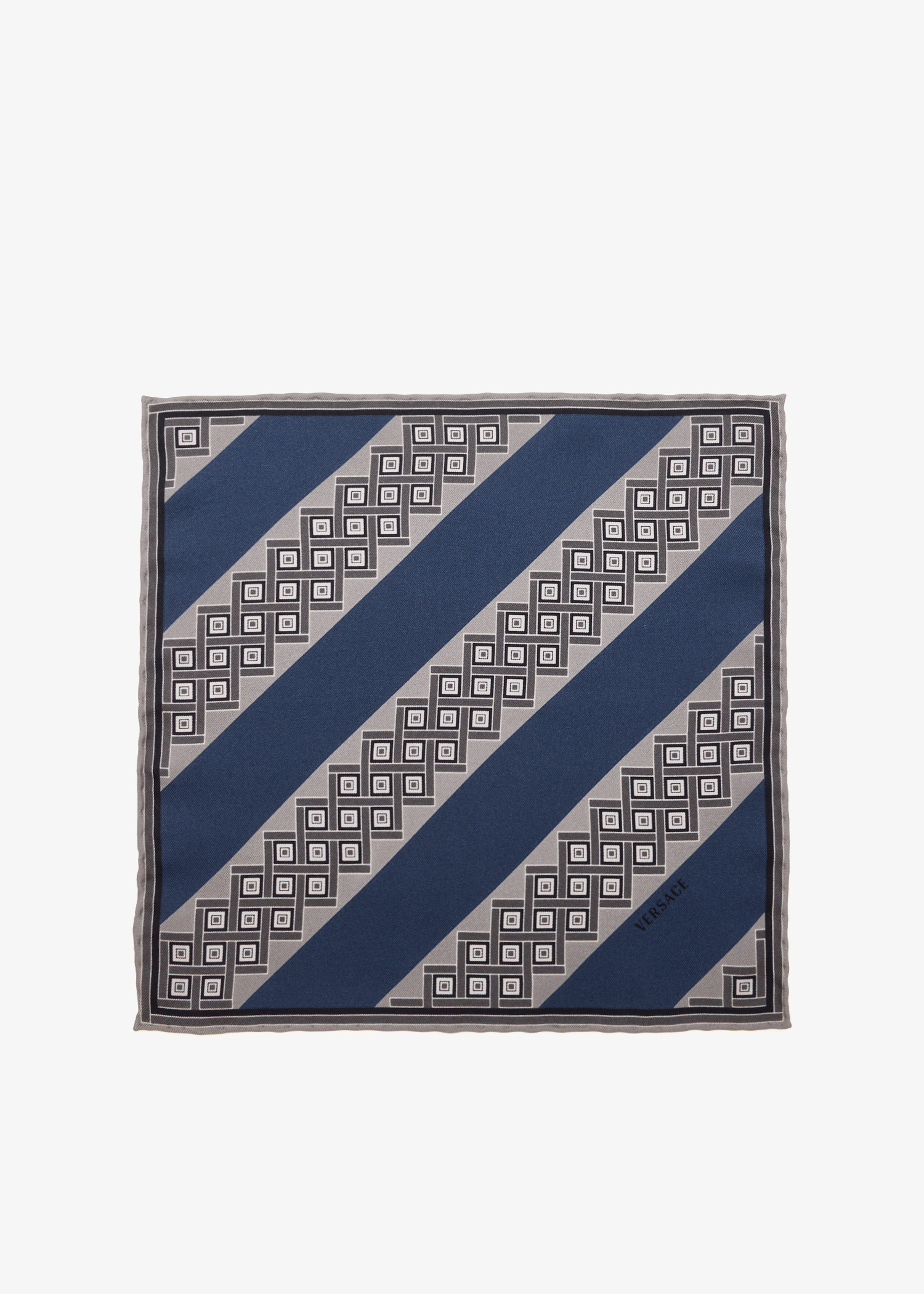 

Printed silk twill pocket square