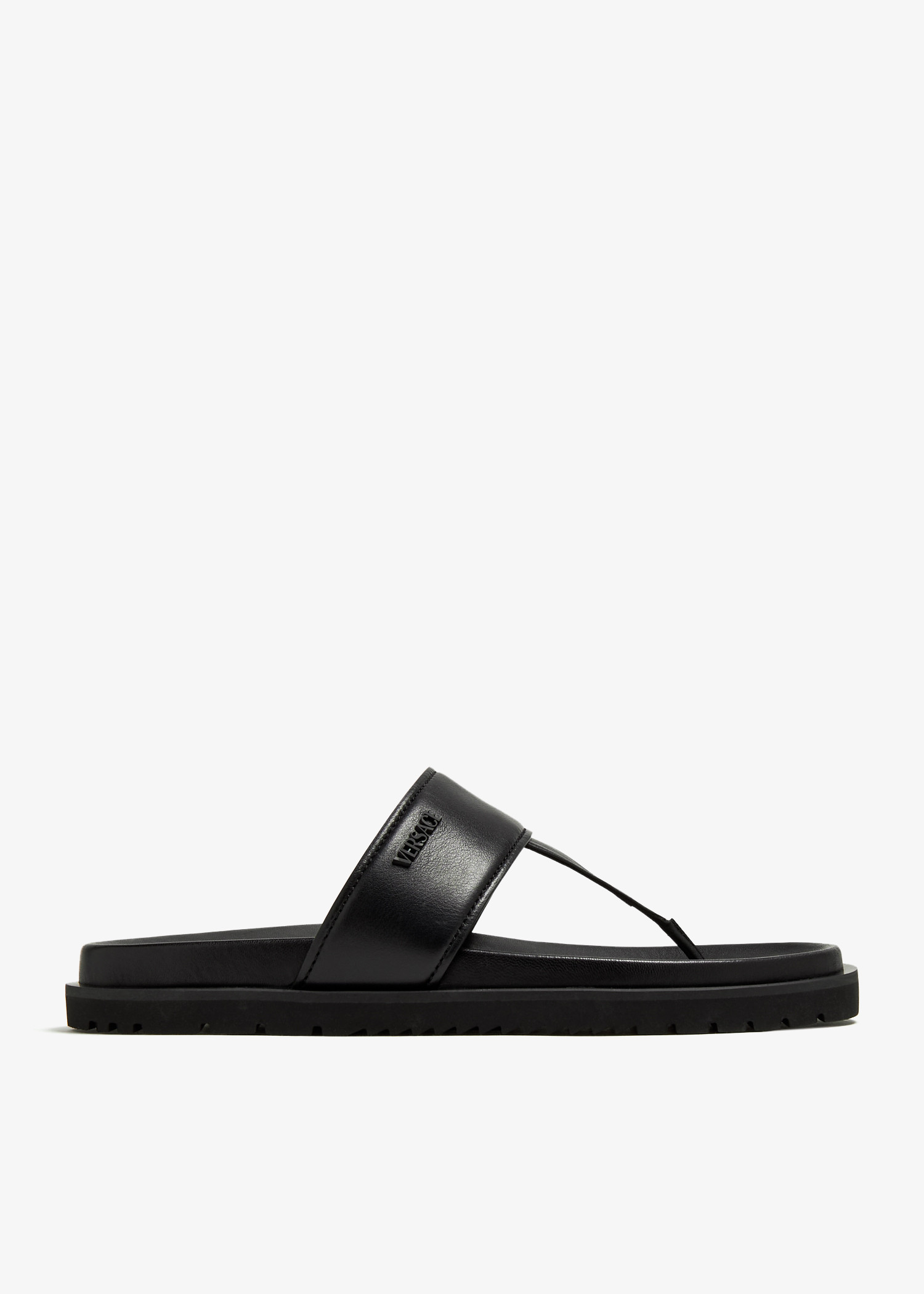 

Logo sandals, Black