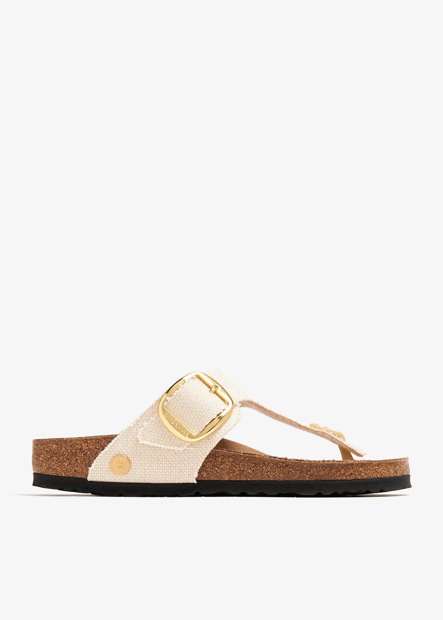 

Gizeh Big Buckle sandals, Beige