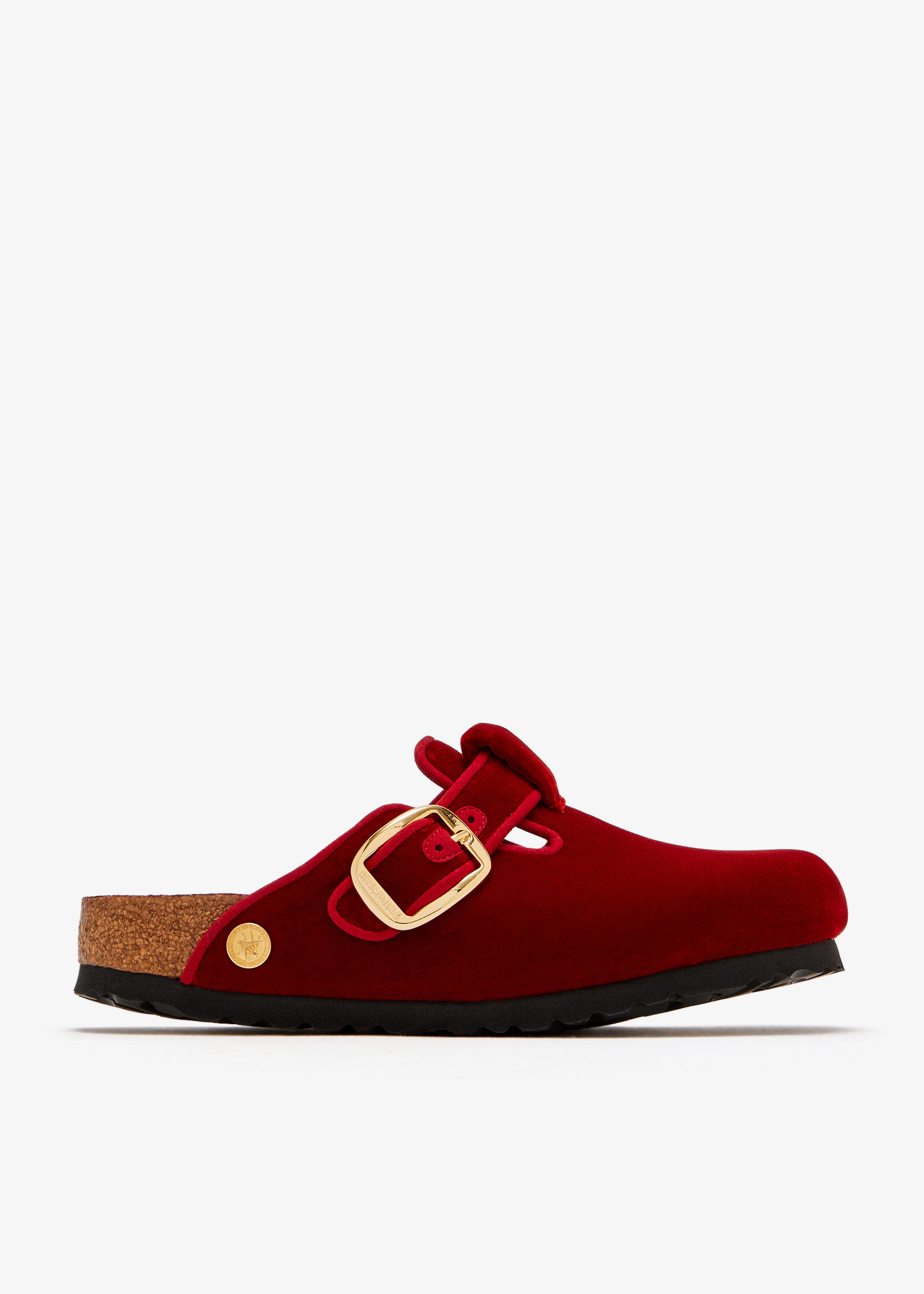 

Boston Big Buckle narrow-width clogs, Red