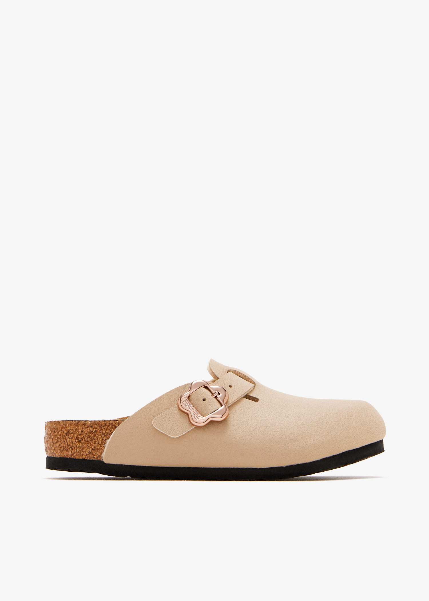 

Boston Flower Buckle narrow-width clogs, Beige