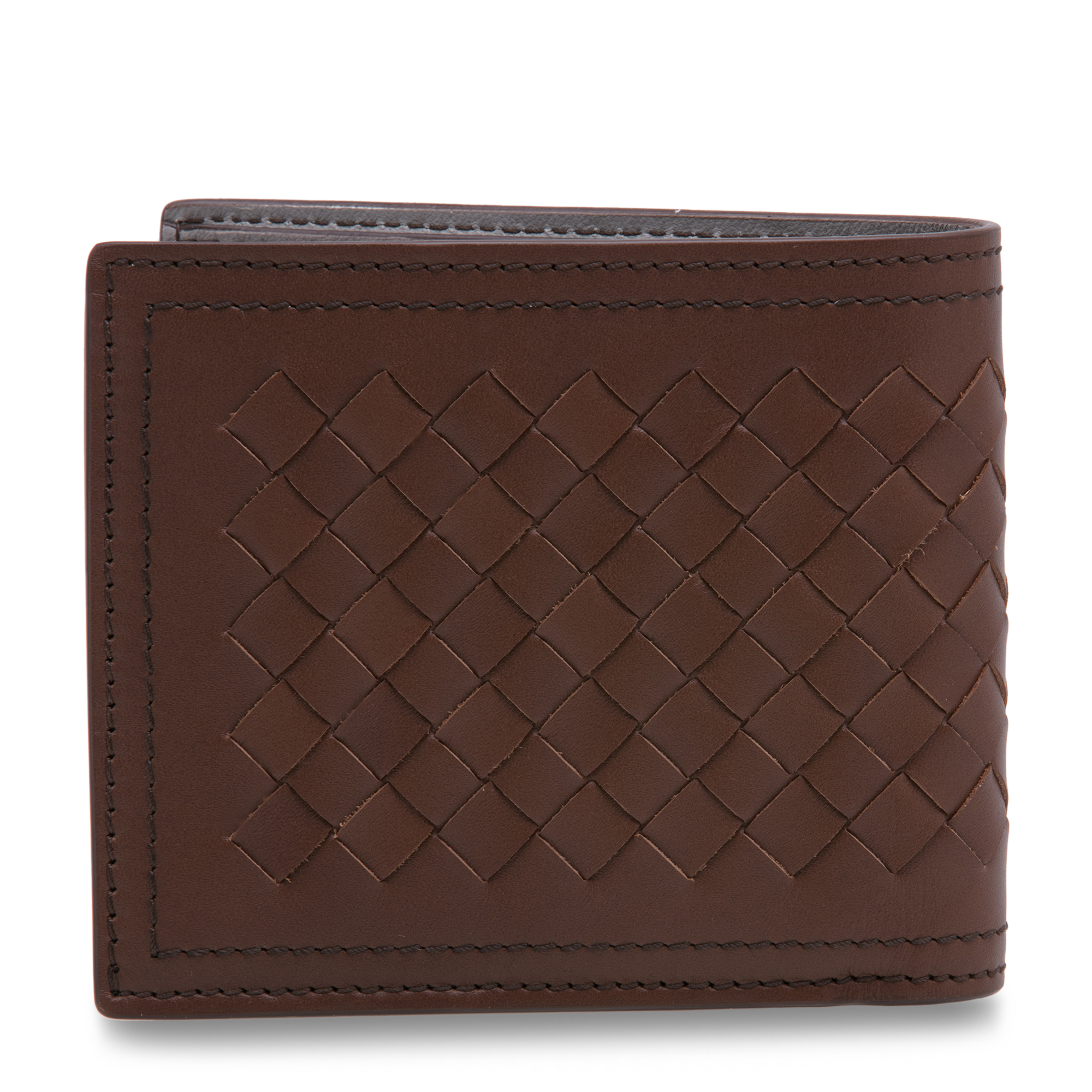 

Intrecciato bi-fold wallet, Green