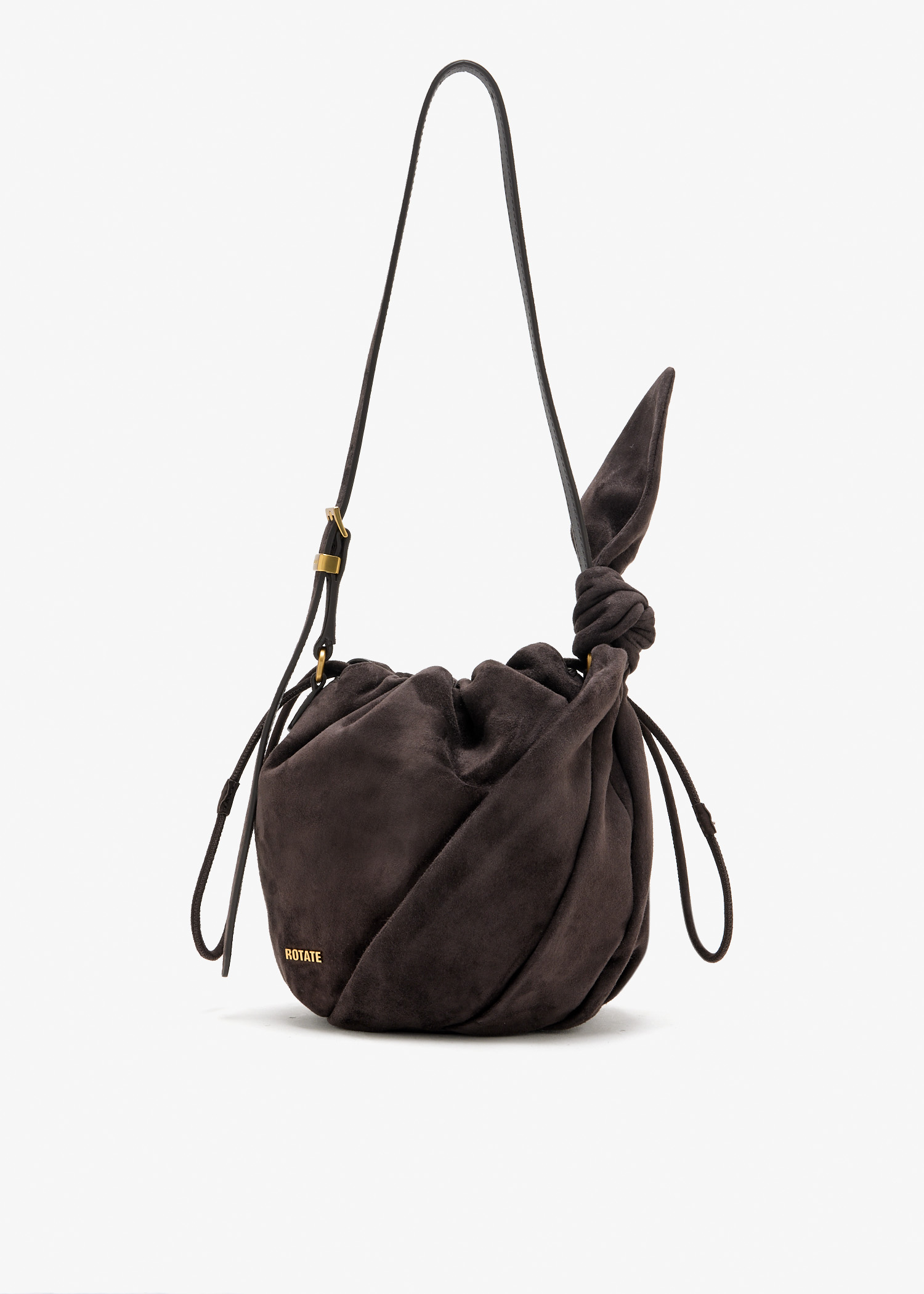 

Suede Bon Bon bag, Brown