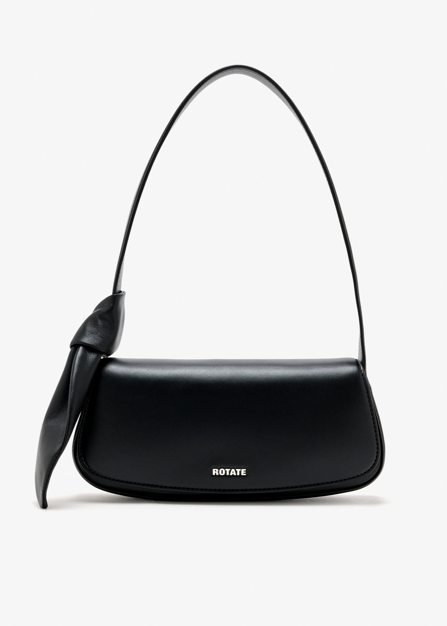 

Leather Knot Strap bag, Black