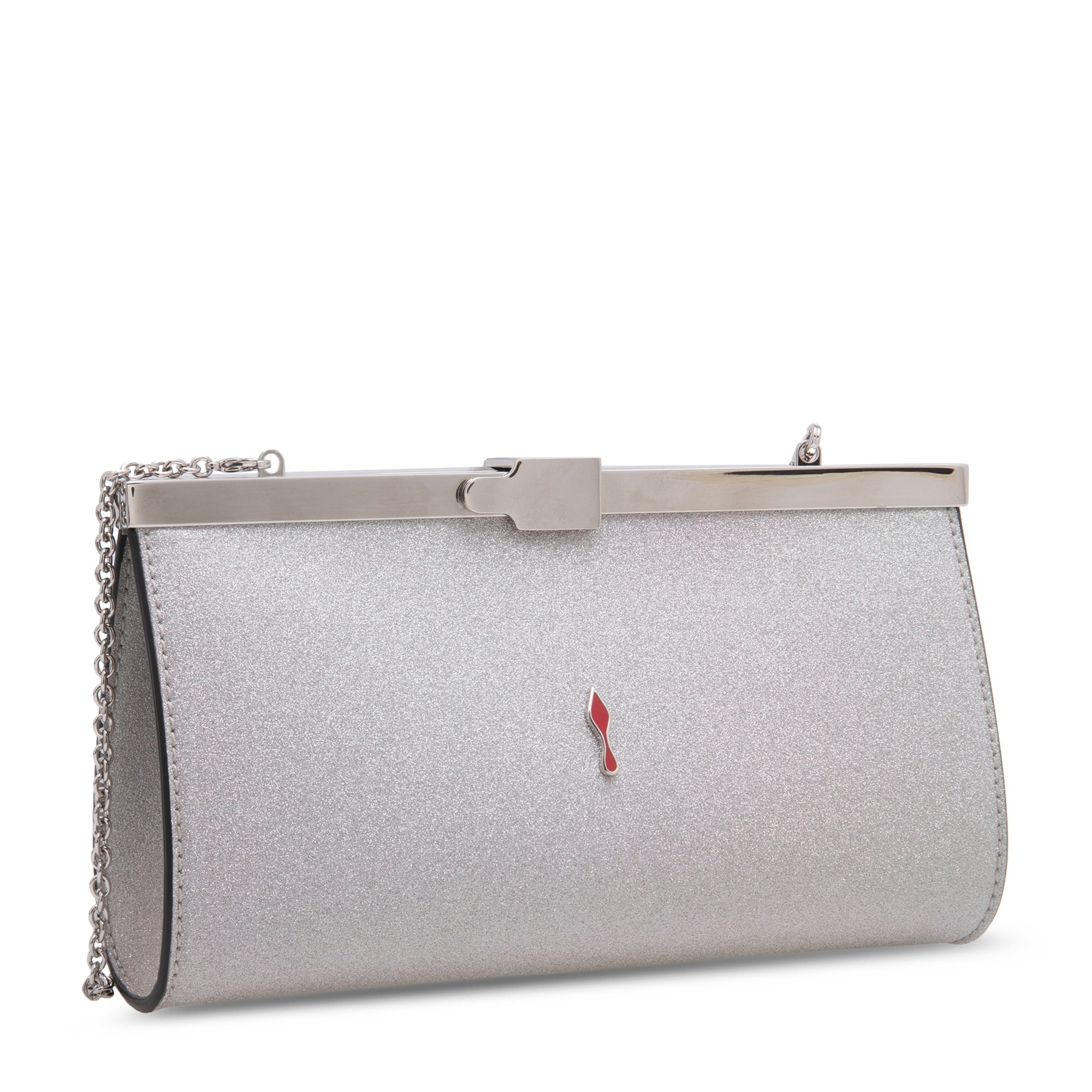 

Palmette clutch, White