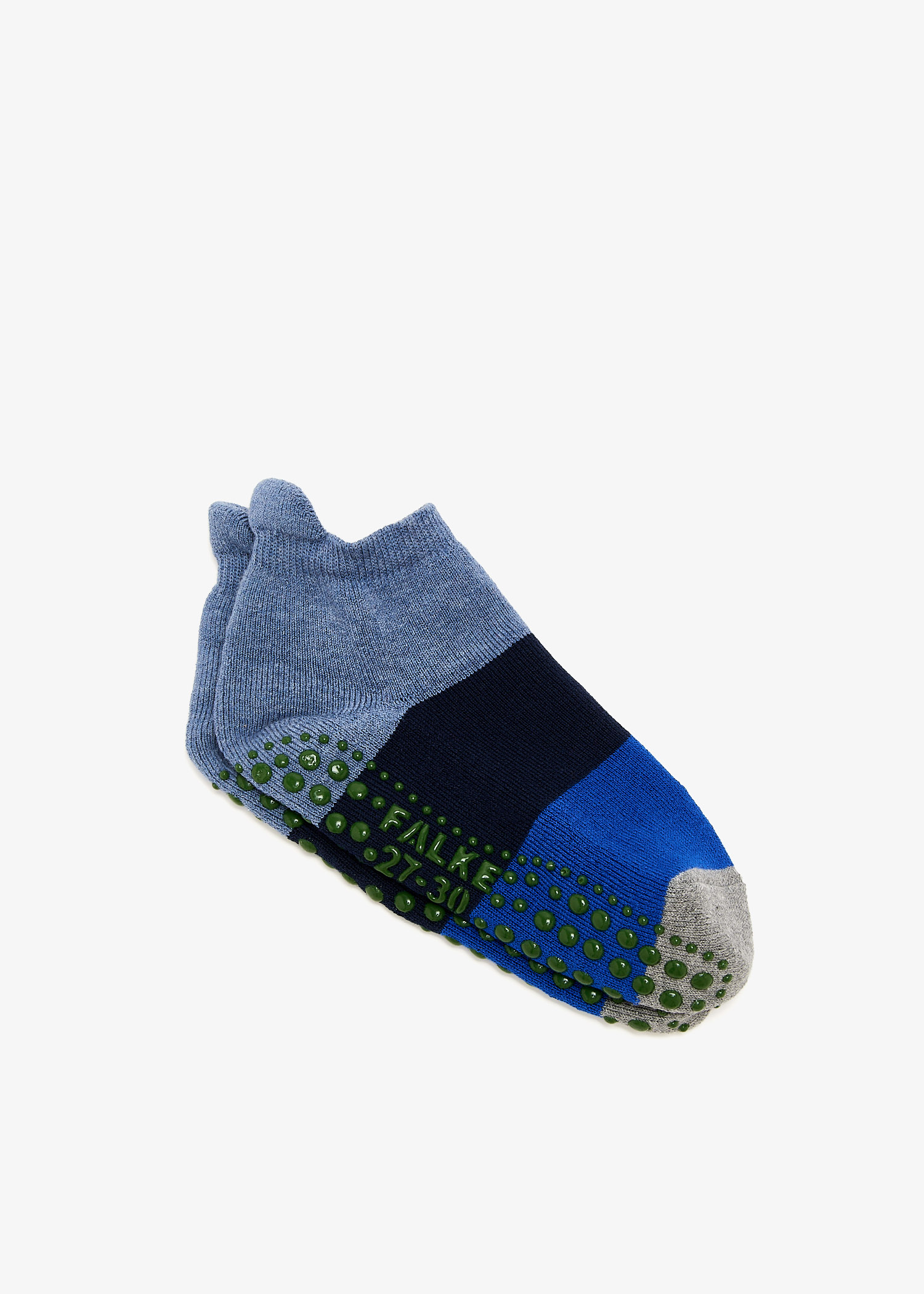 

Color Block kids non-slip socks, Blue