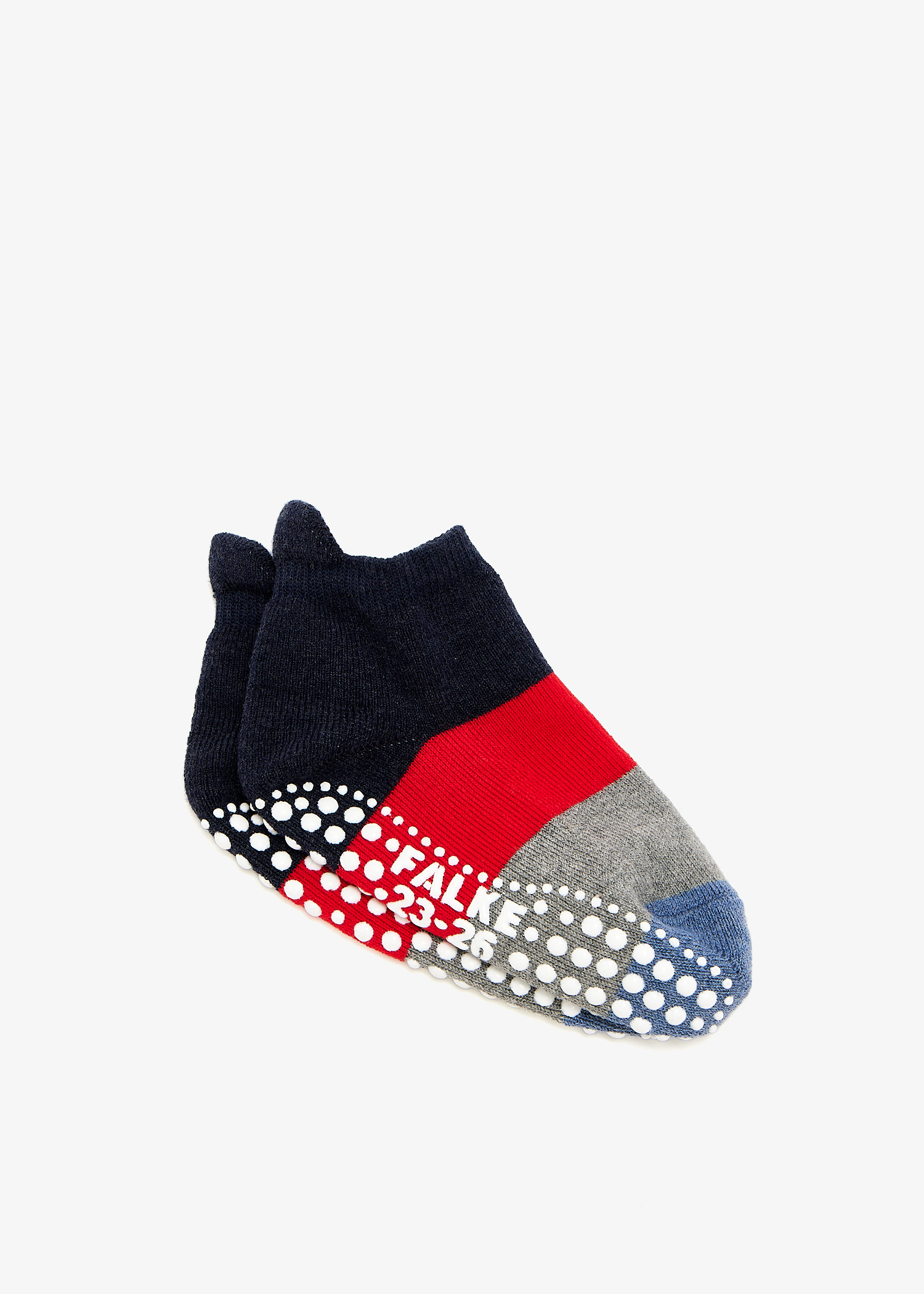 

Color Block kids non-slip socks, Blue