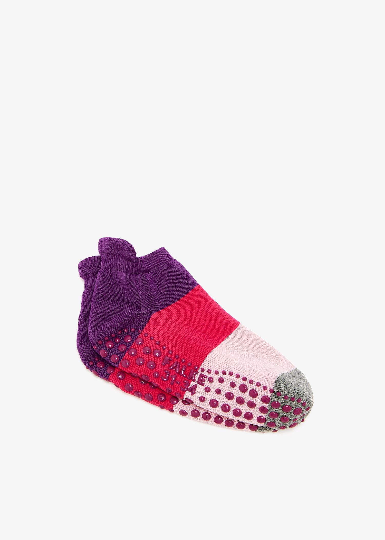 

Color Block non-slip socks, Purple
