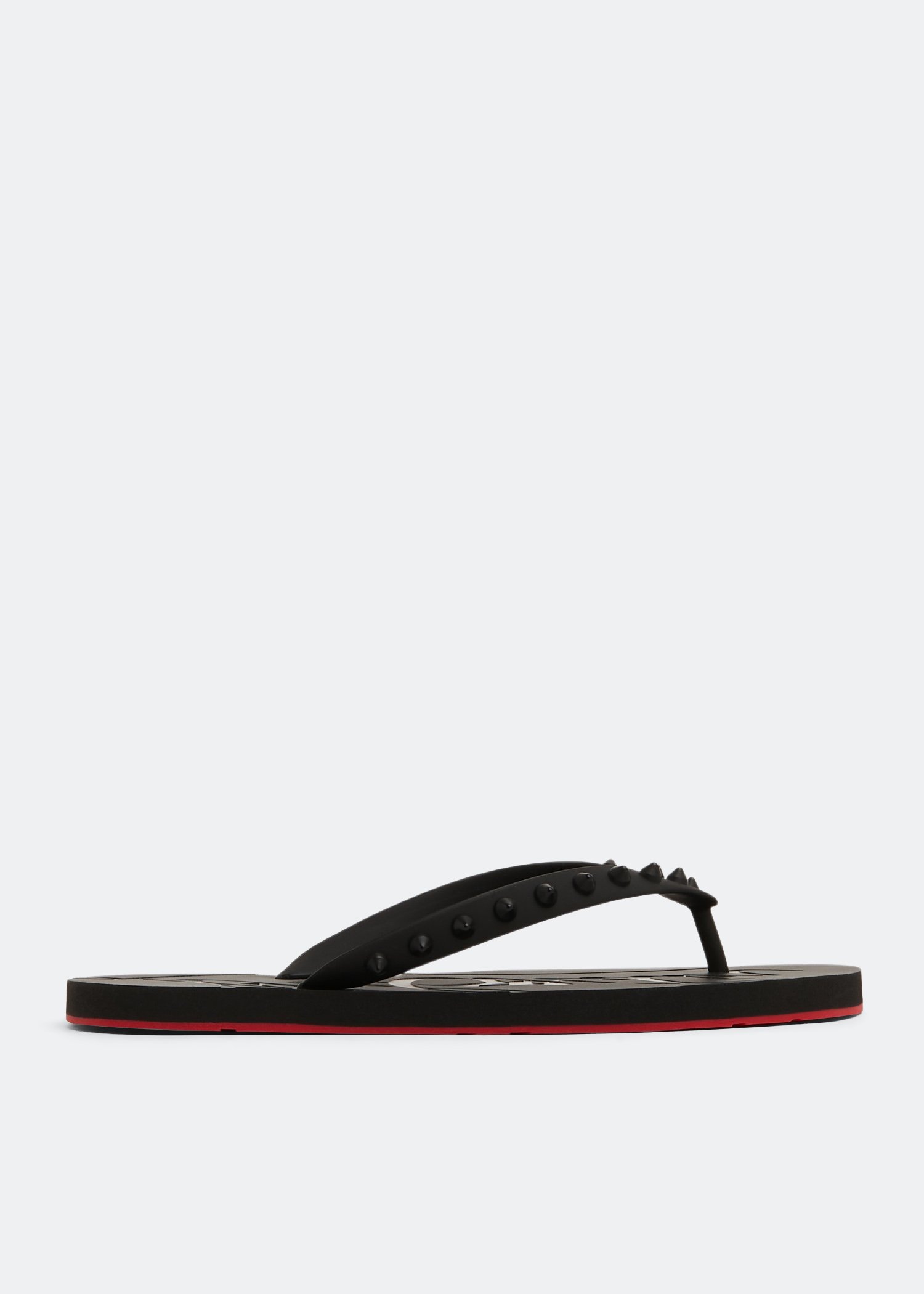 

Loubi flip flops, Black