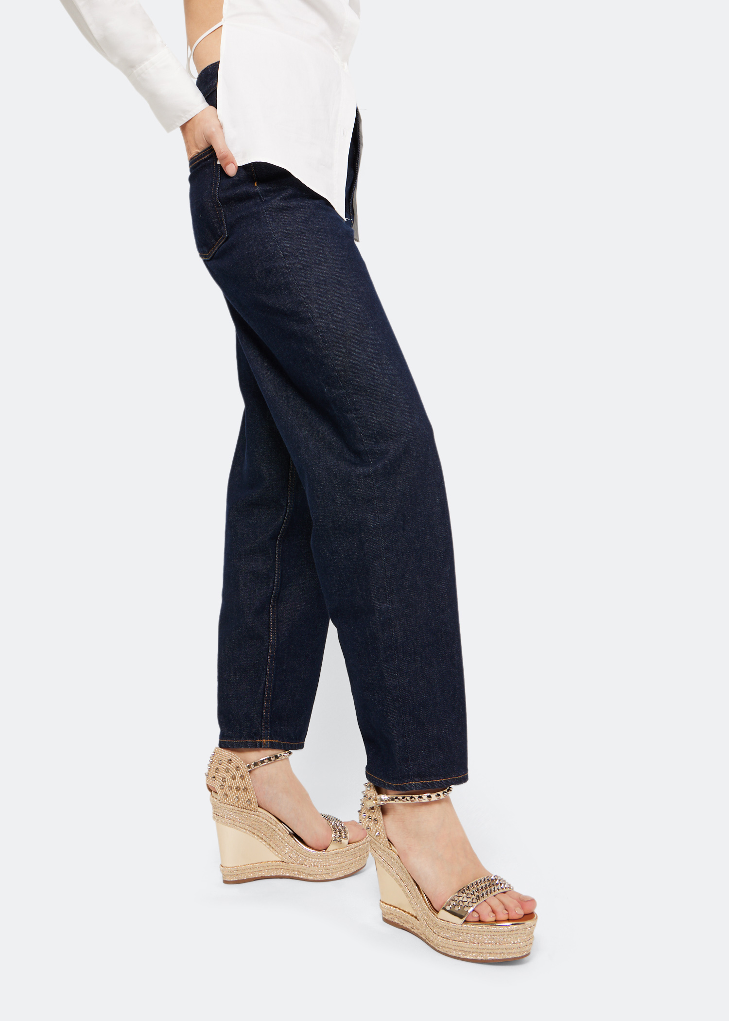 

Madmonica 120 wedge sandals, Gold