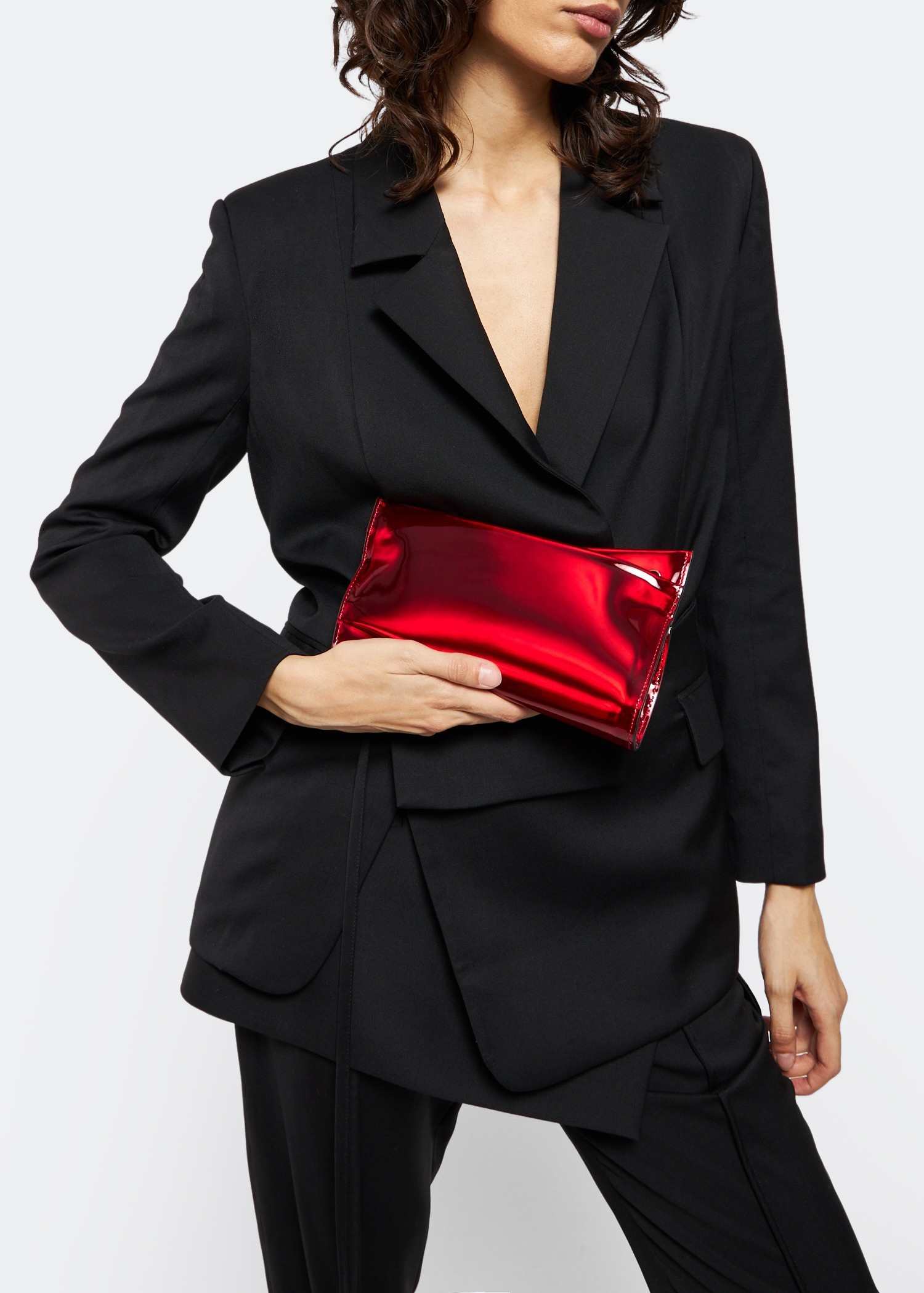 

Loubitwist small clutch, Red