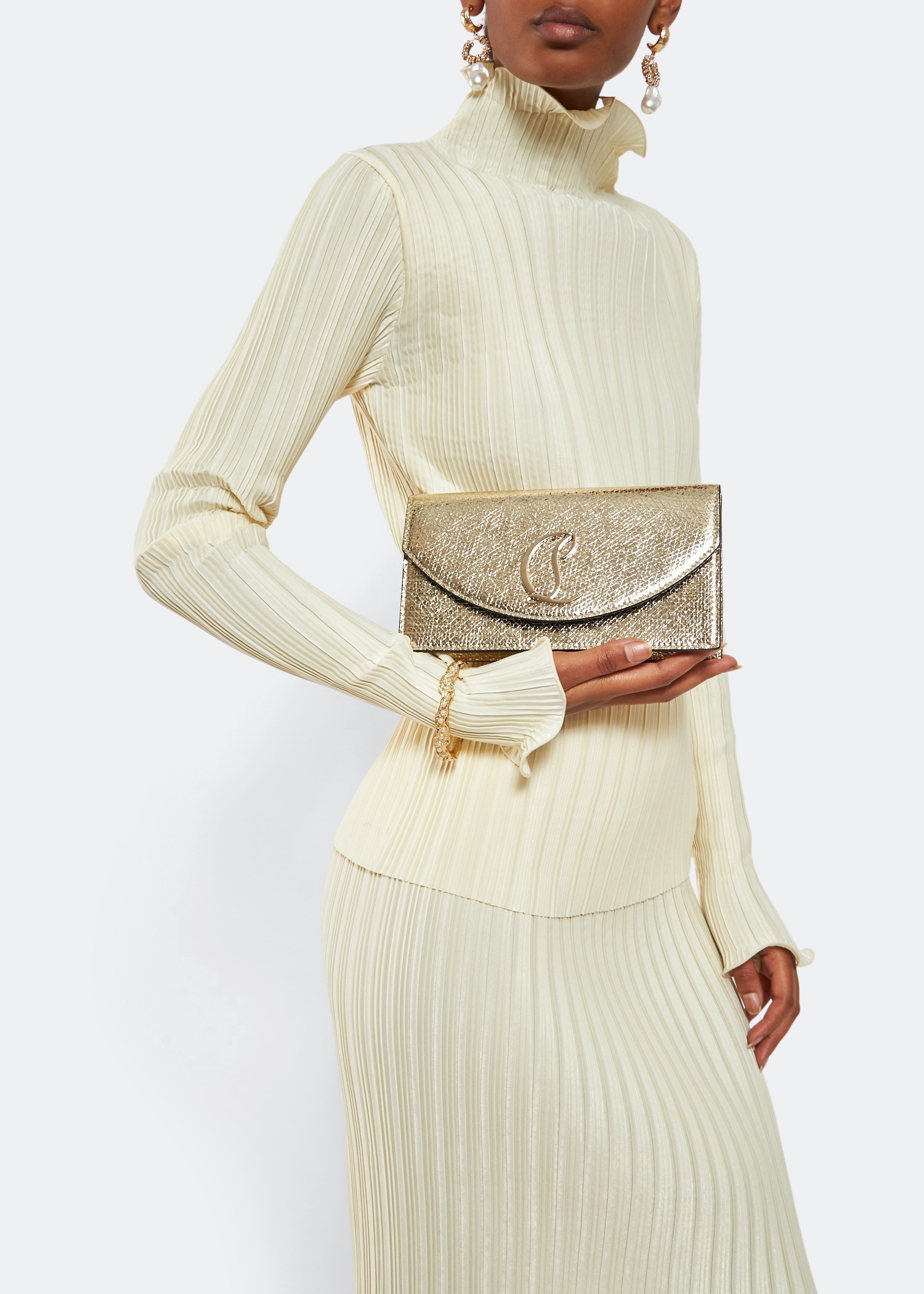 

Loubi54 clutch, Gold