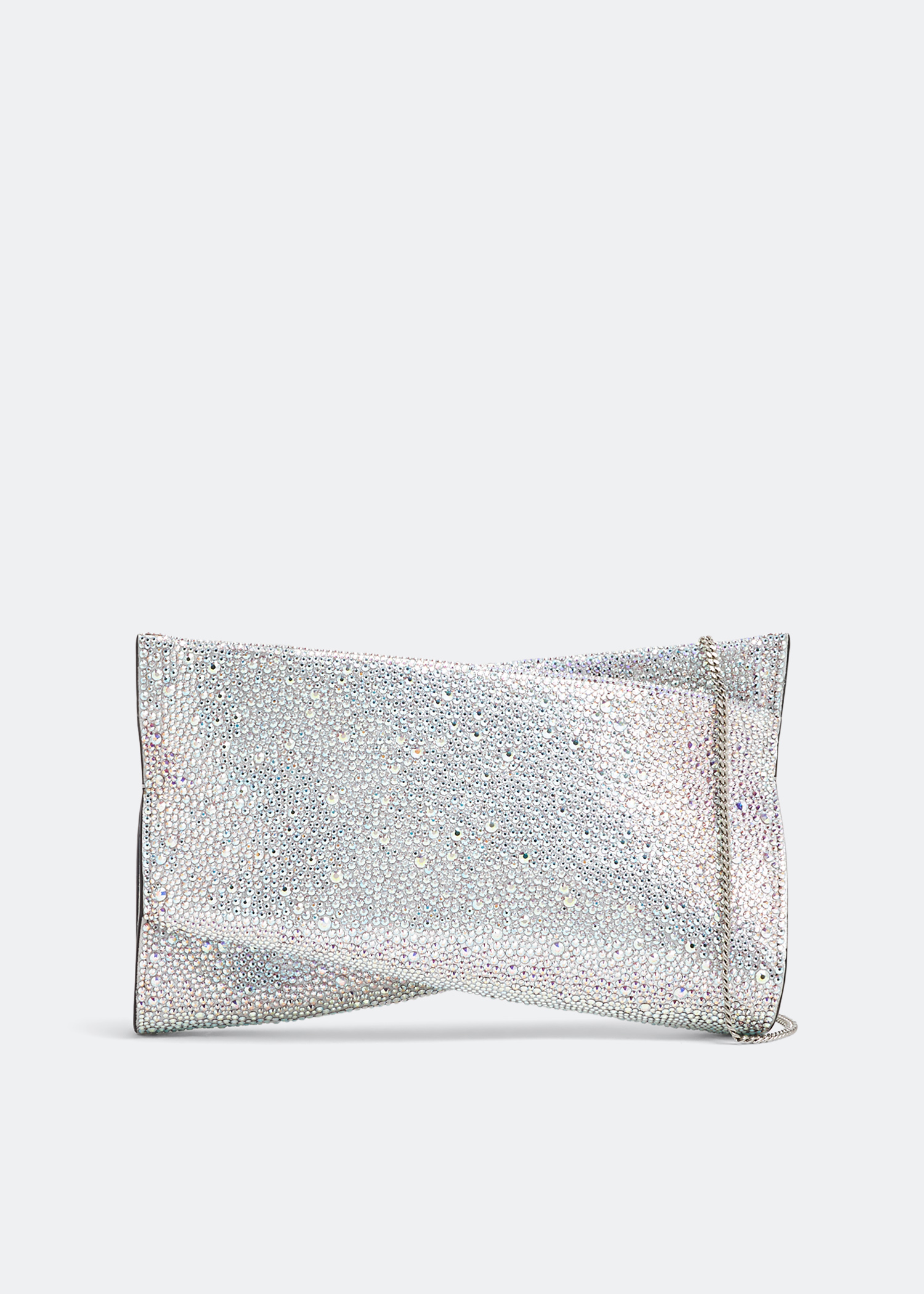 

Loubitwist small clutch, Silver