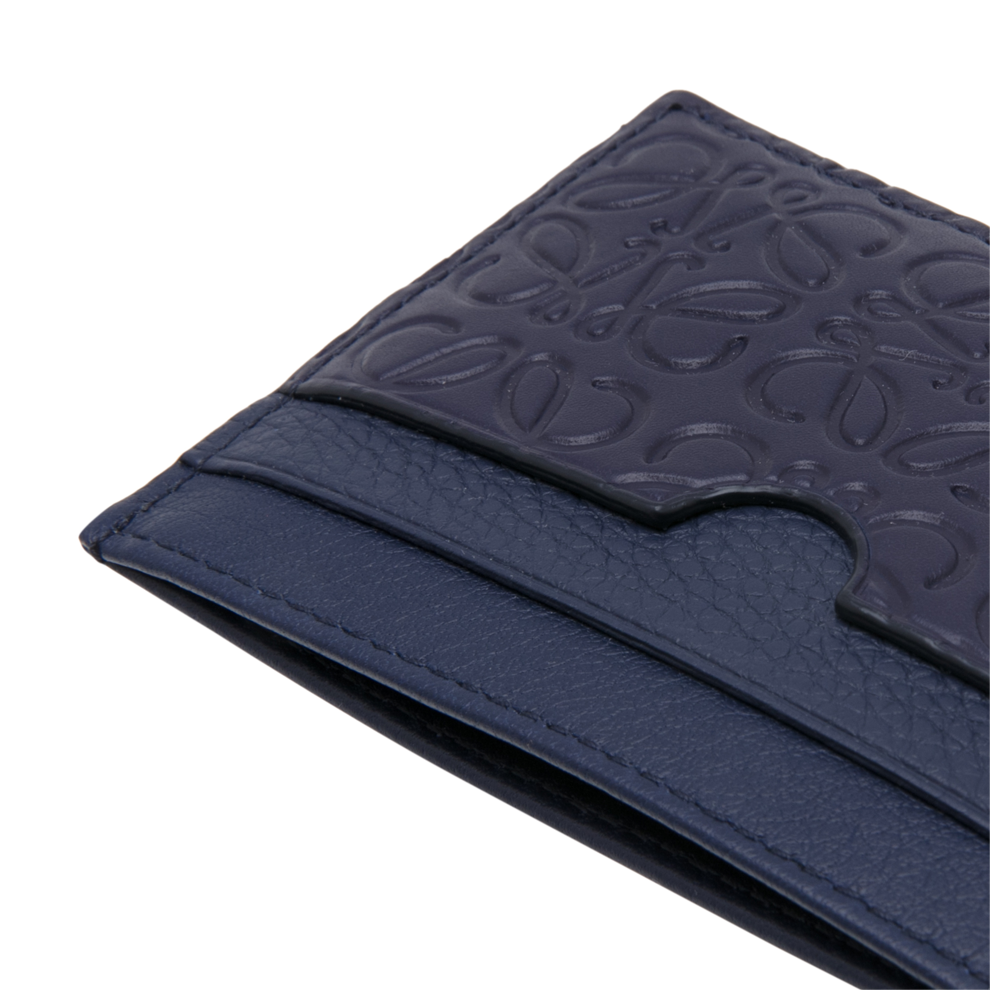 

Puzzle leather cardholder, Blue