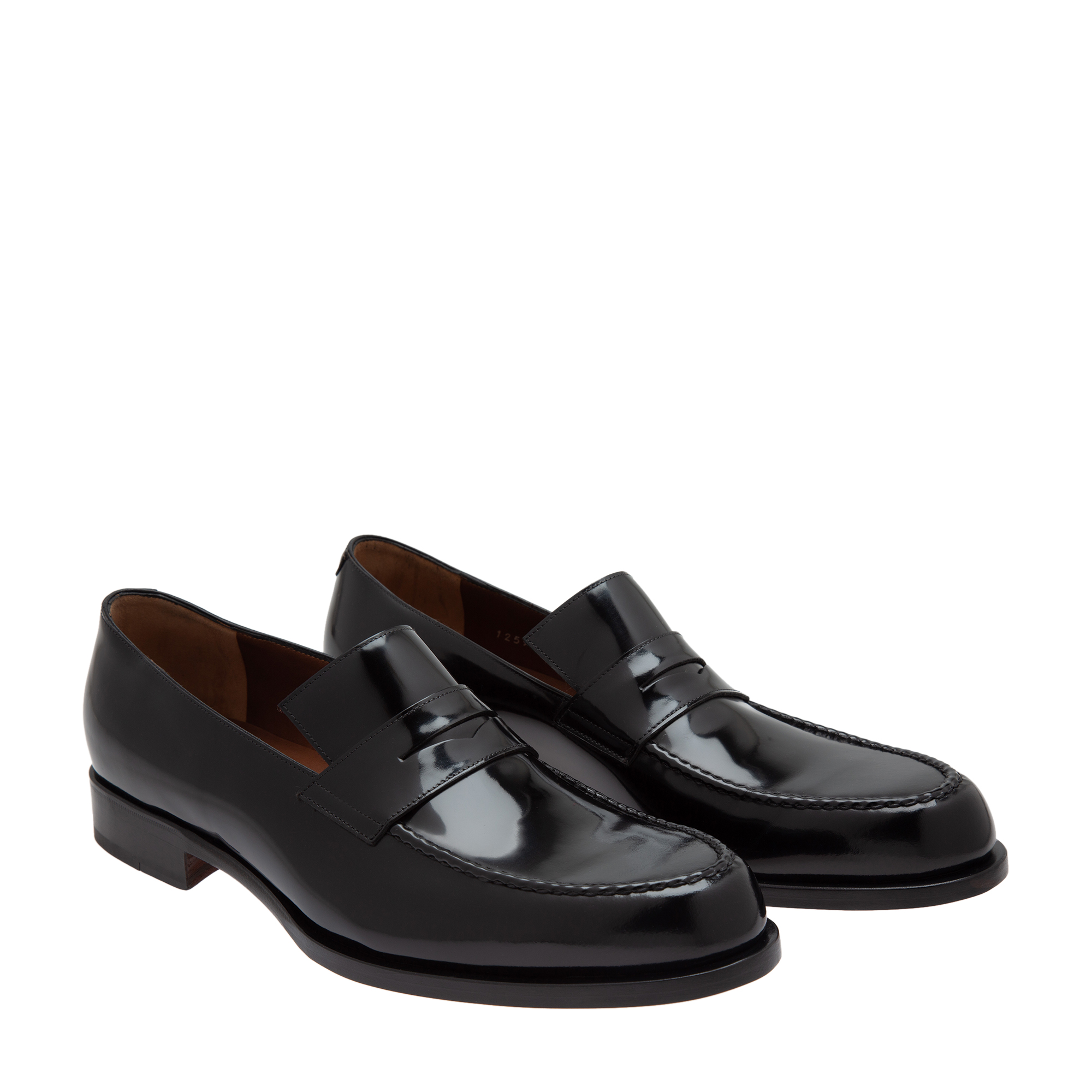 

Penny strap loafers, Black