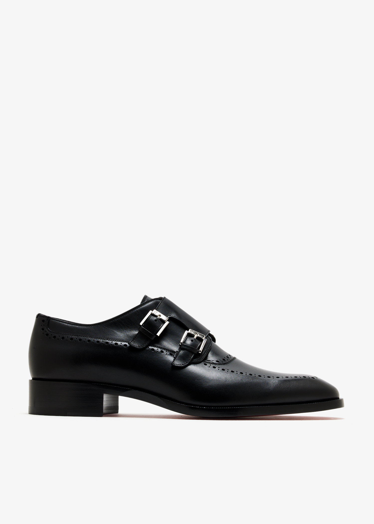 

Sartok monk strap shoes, Black