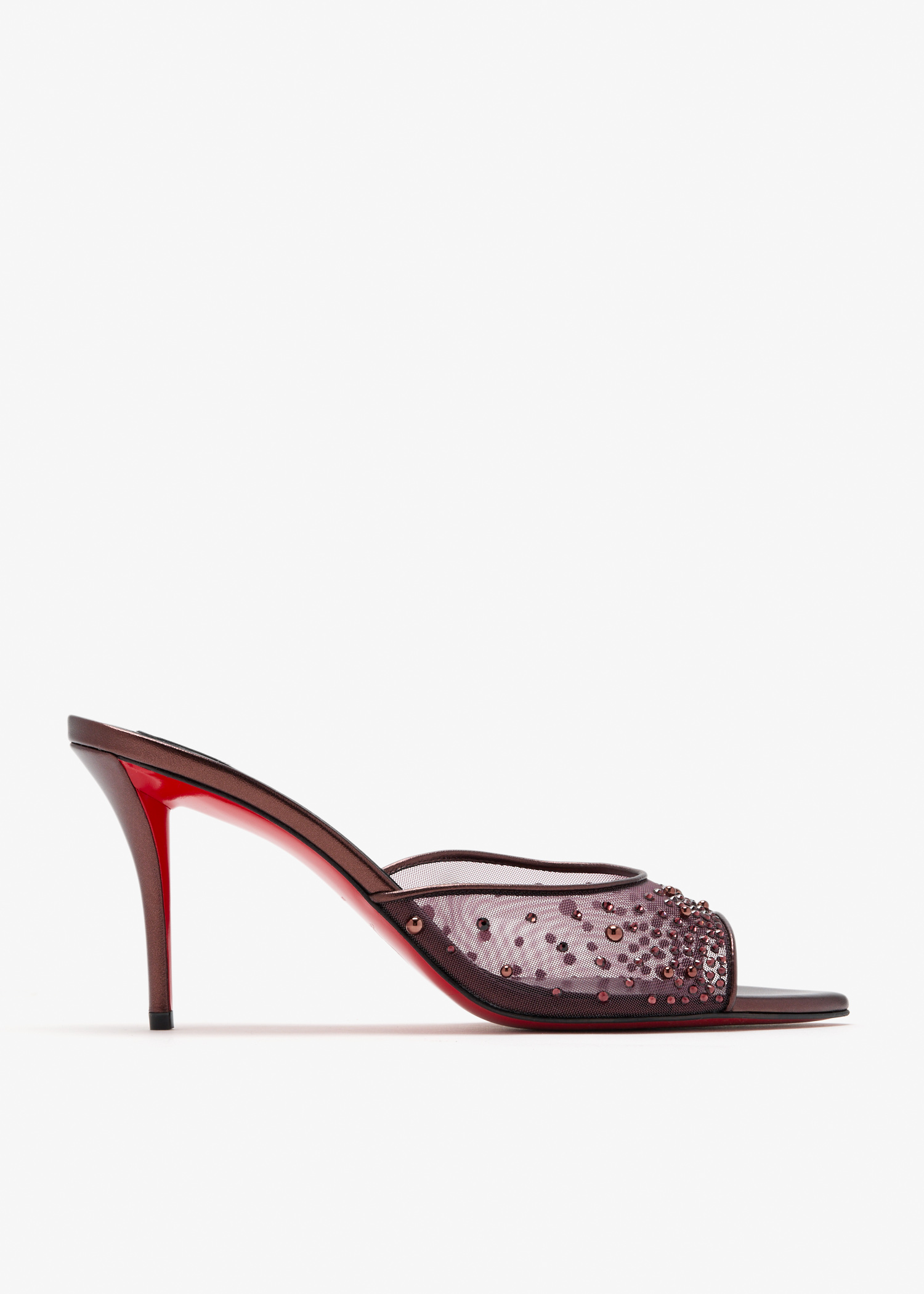 

Miss Z Degrasstrass Perla 80 mules, Burgundy