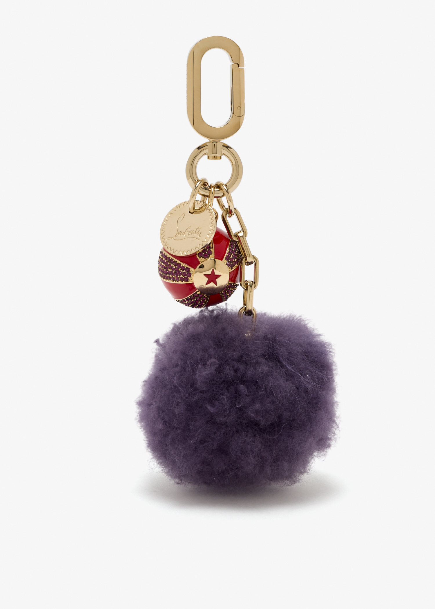 

Circus Pompom keyring, Gold