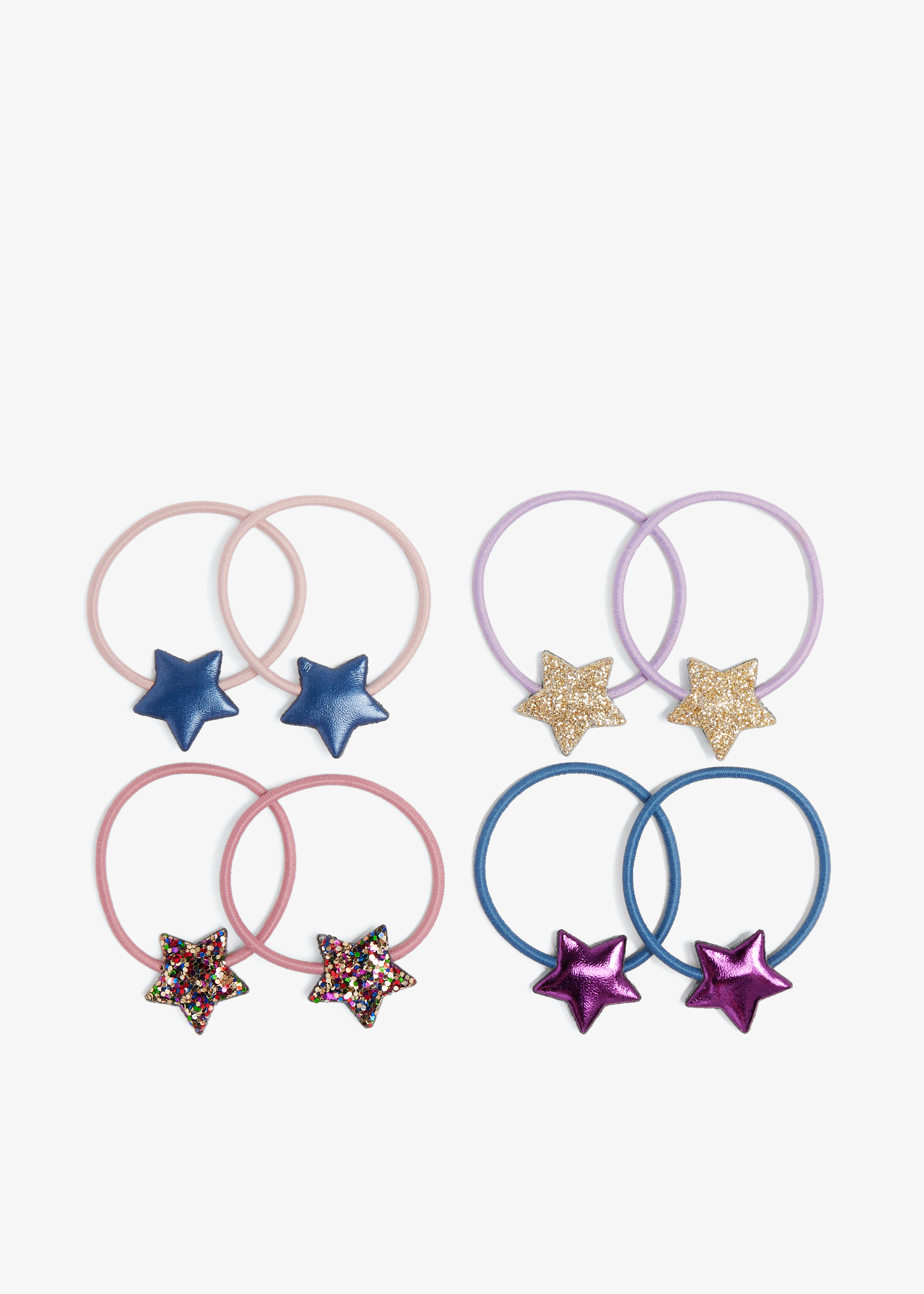

Ziggy mini star hair tie set, Multicolored