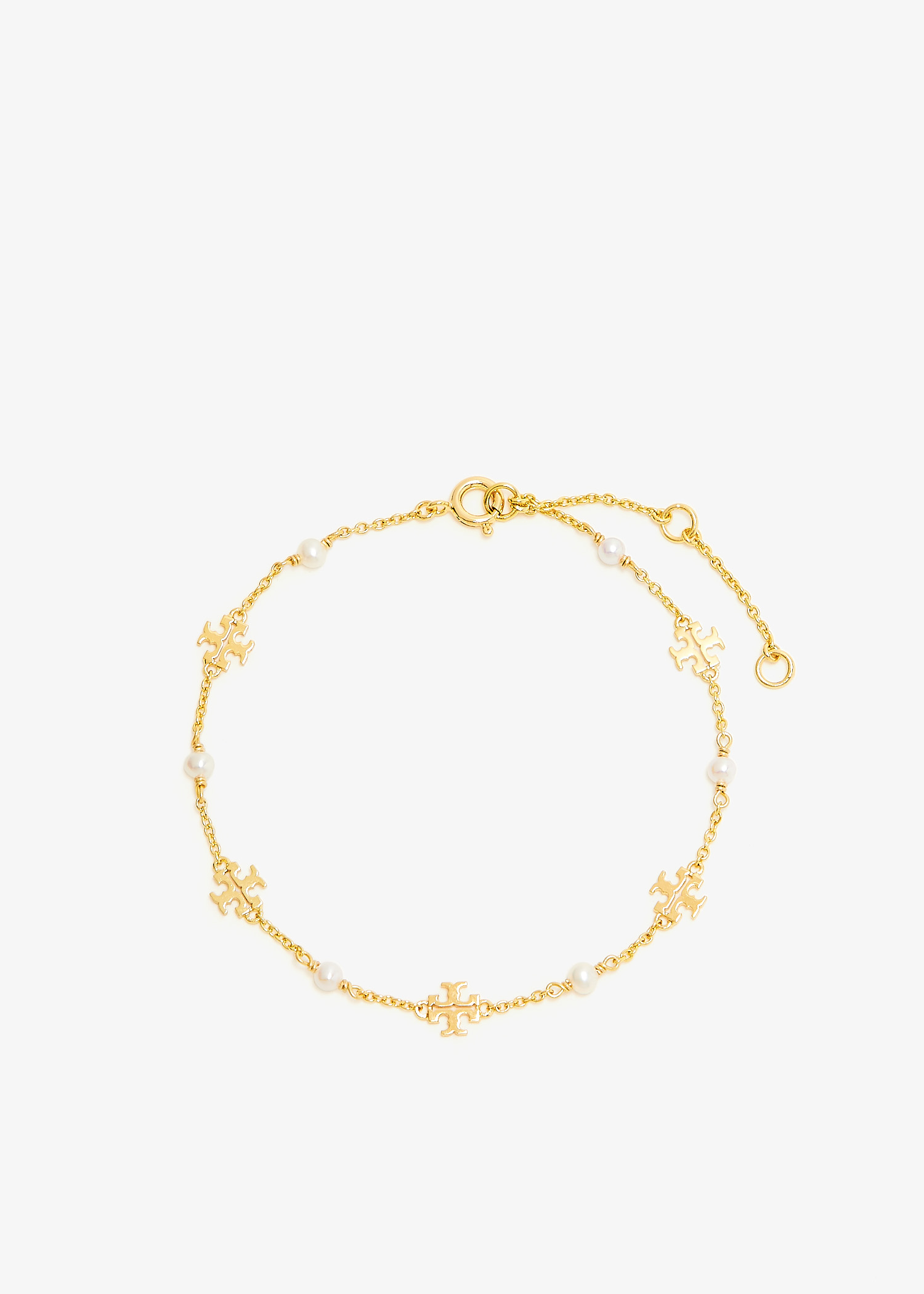 

Kira Pearl delicate chain bracelet, Gold