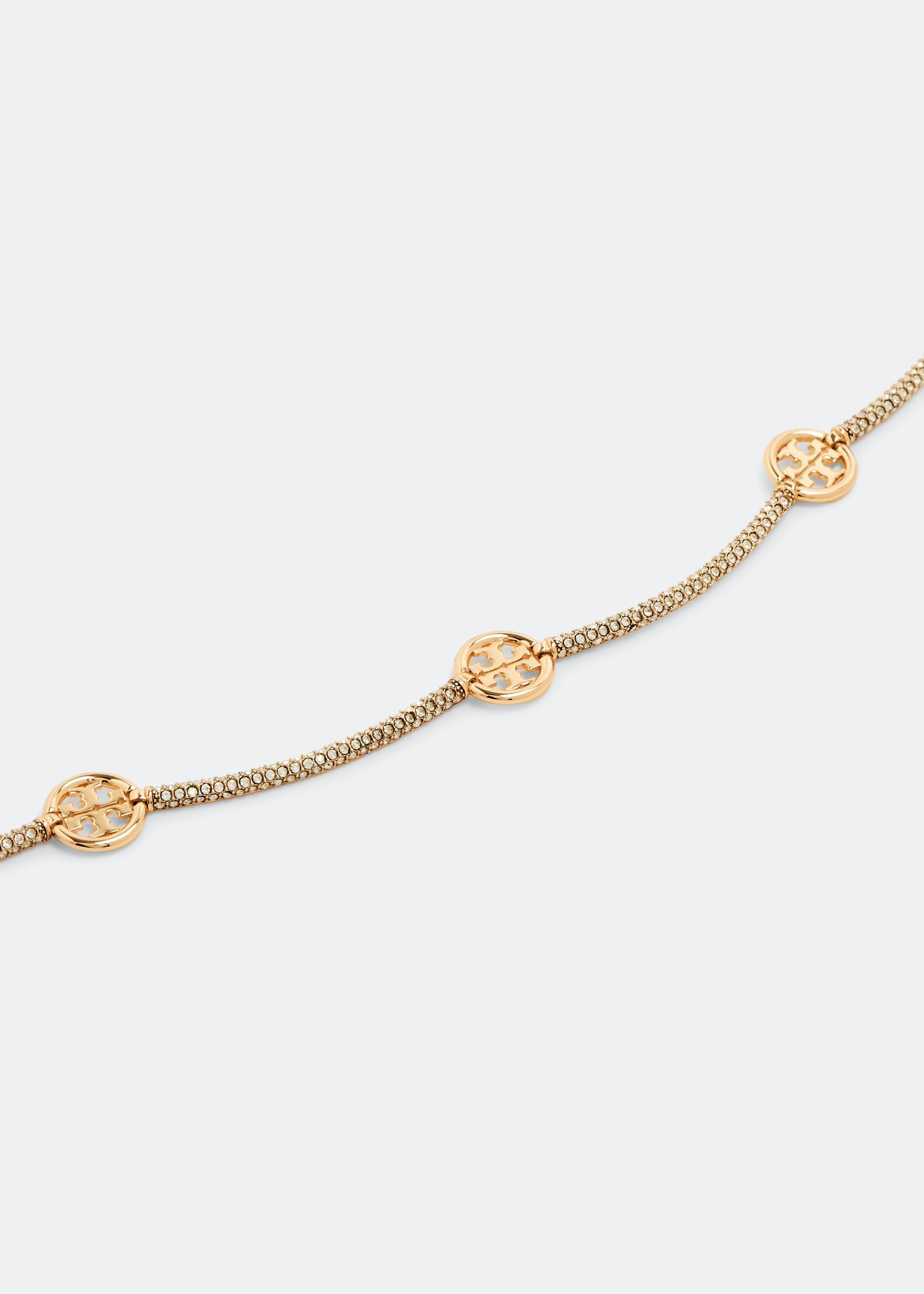 

Miller pavé necklace, Gold