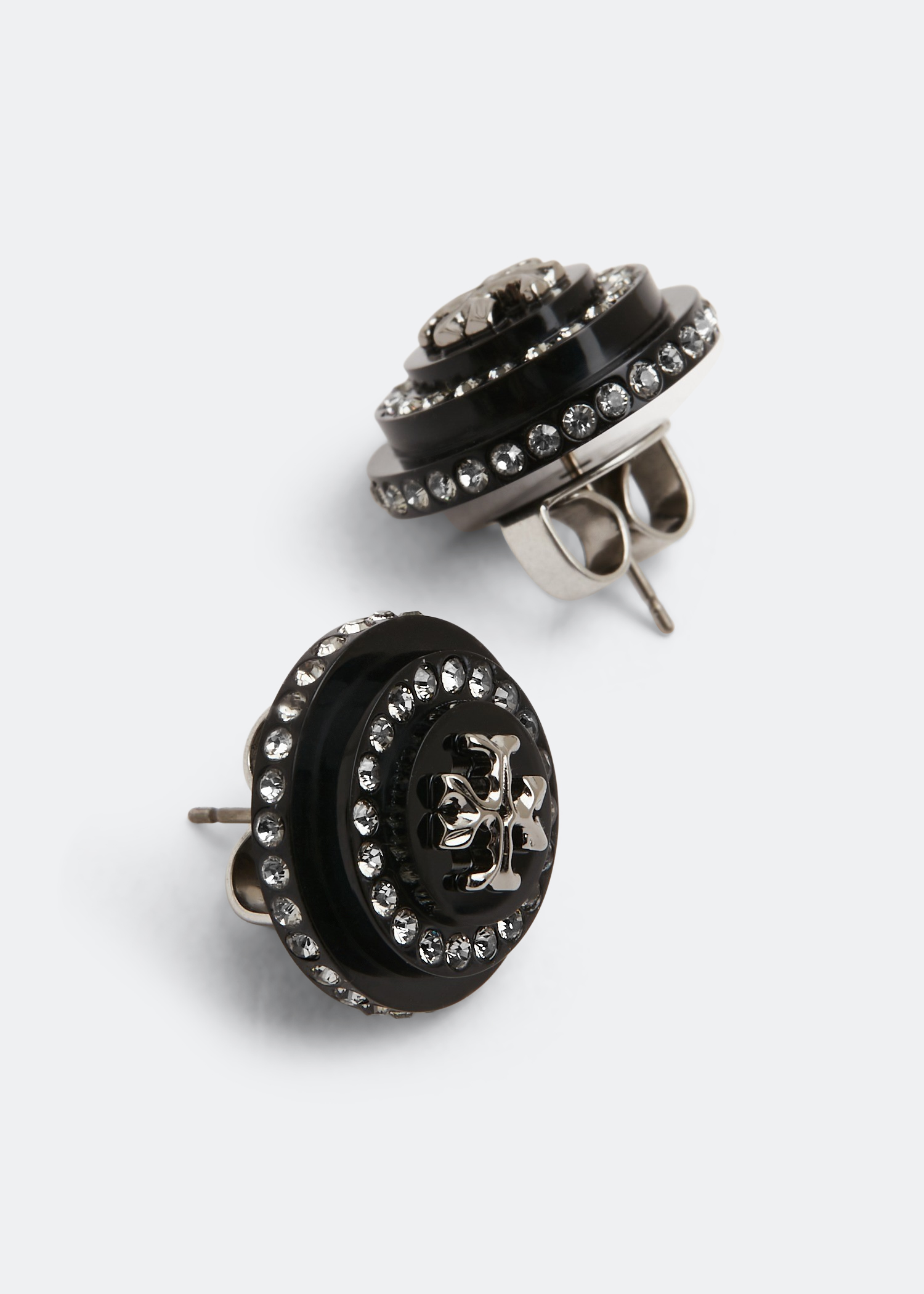 

Roxanne crystal stud earrings, Black